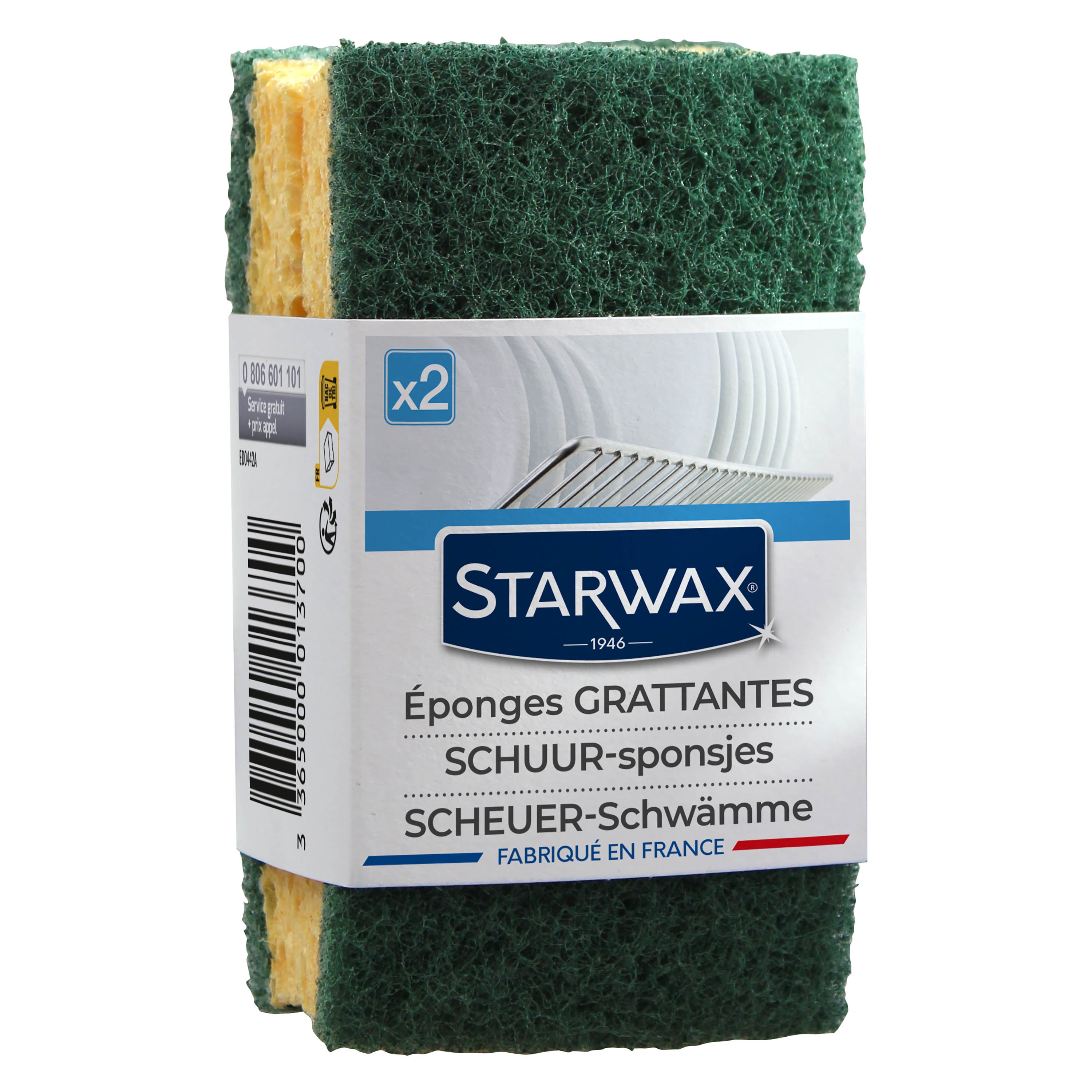 STARWAX - Eponges grattantes X2