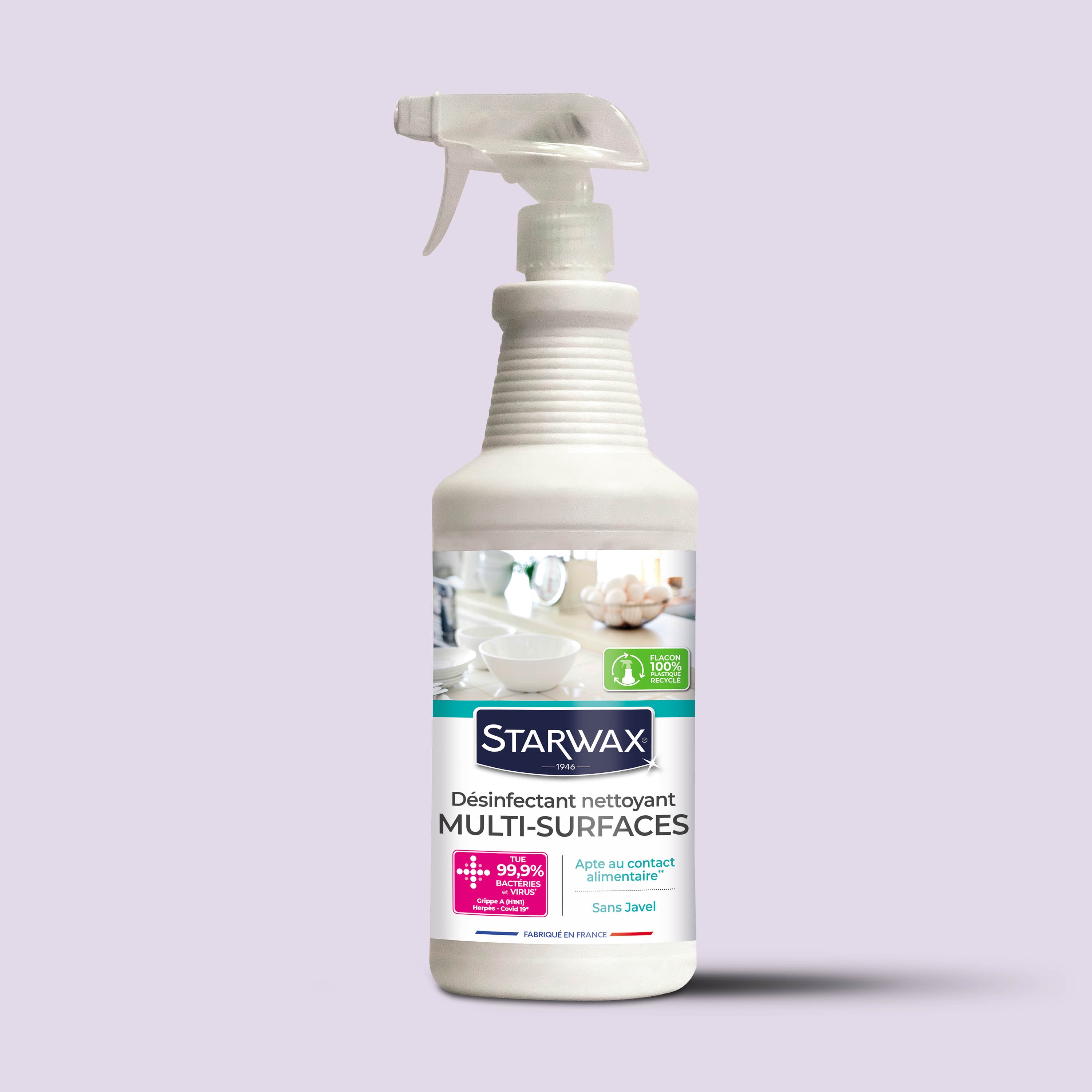 STARWAX - Désinfectant nettoyant multi-surfaces
 1L