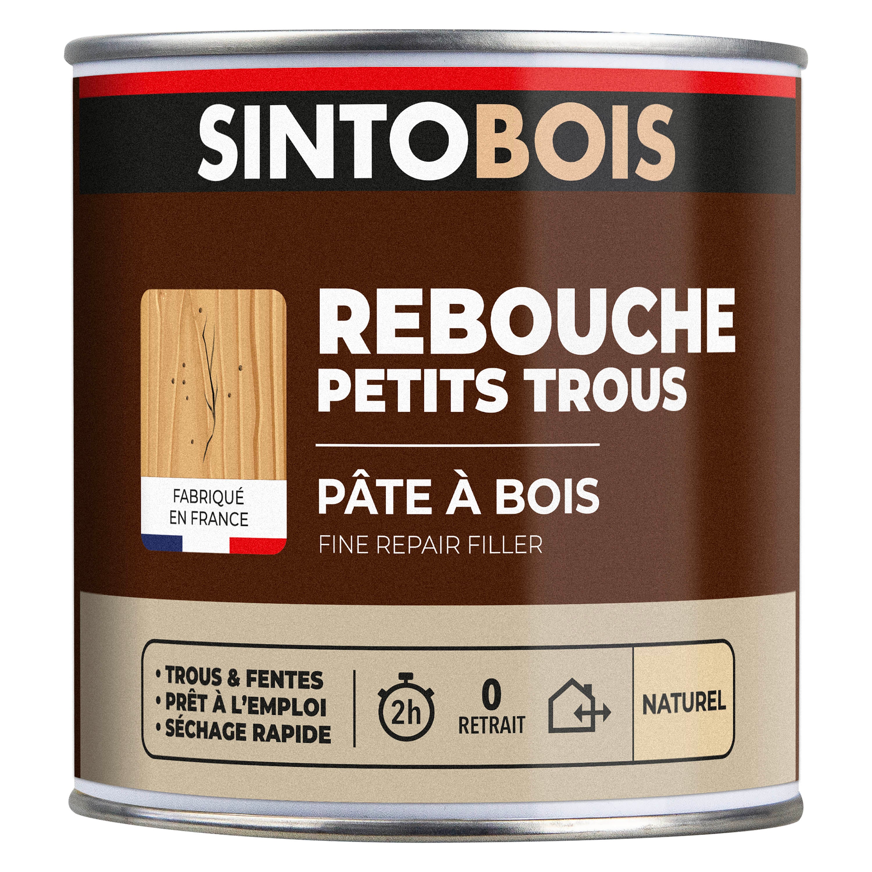 SINTO - Pâte à bois tradition 550ml Chêne clair