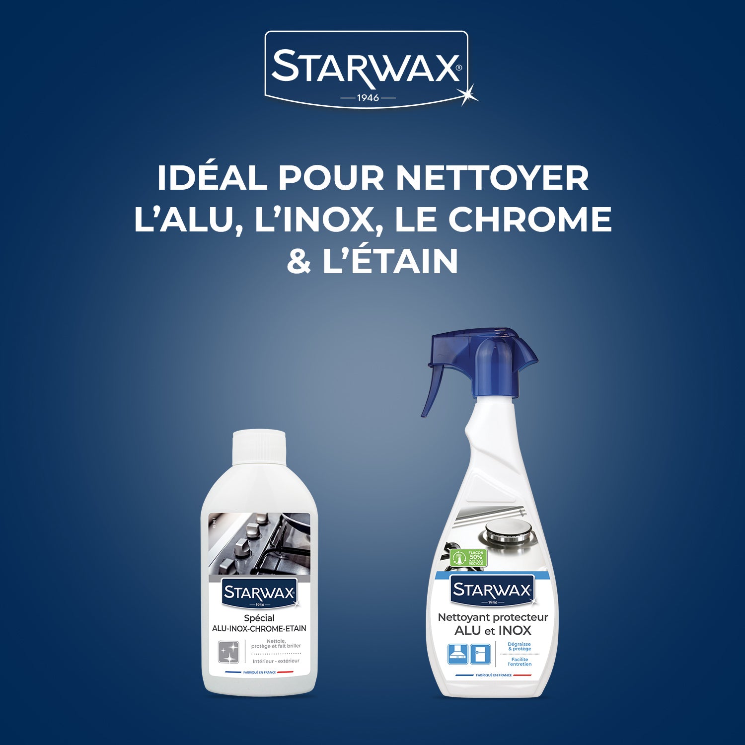 STARWAX - Nettoyant protecteur pour alu et inox 500ml