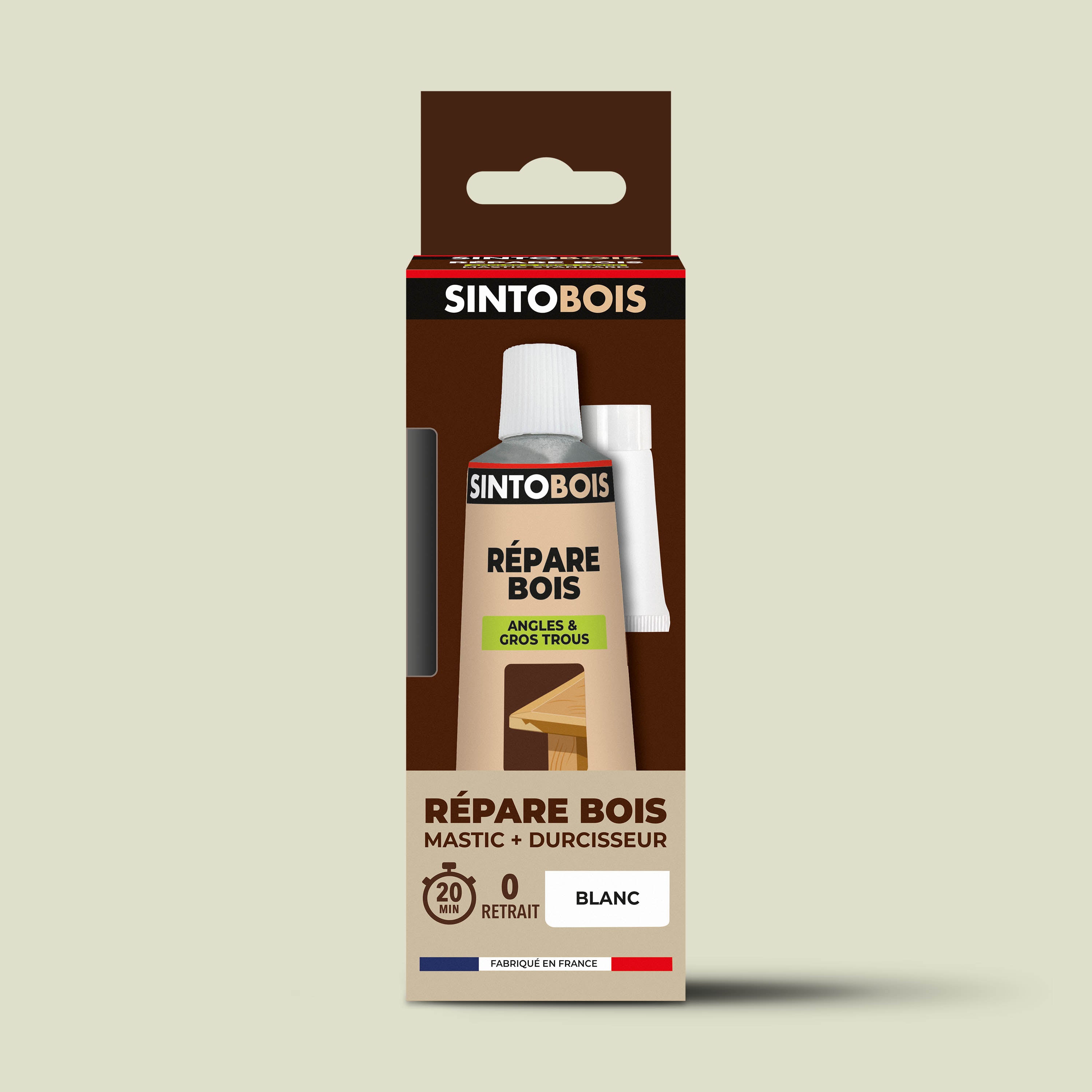 SINTO - Reconstitue angles et gros trous 500ml Chêne