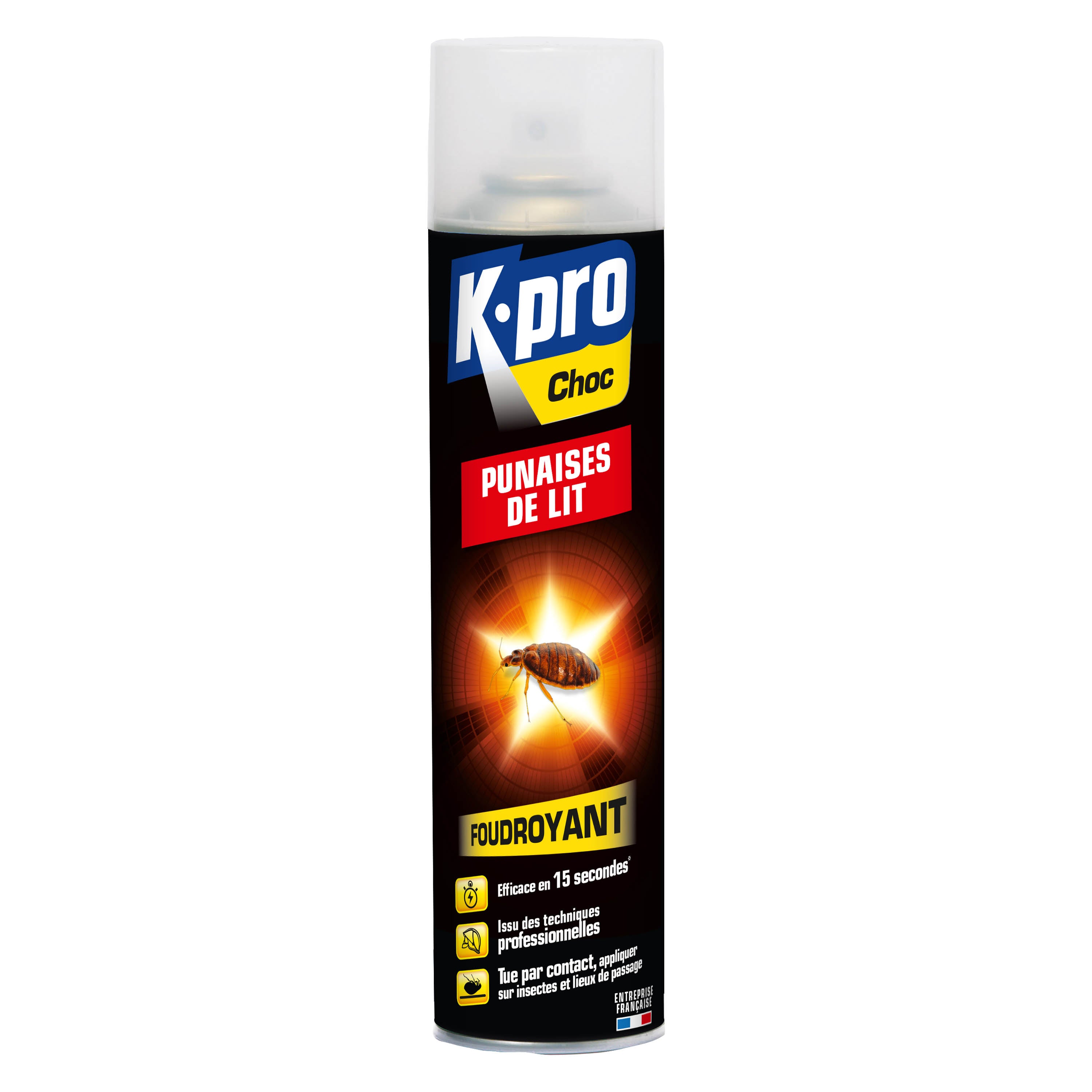 K.PRO - Aérosol foudroyant punaises de lit
 400ml
