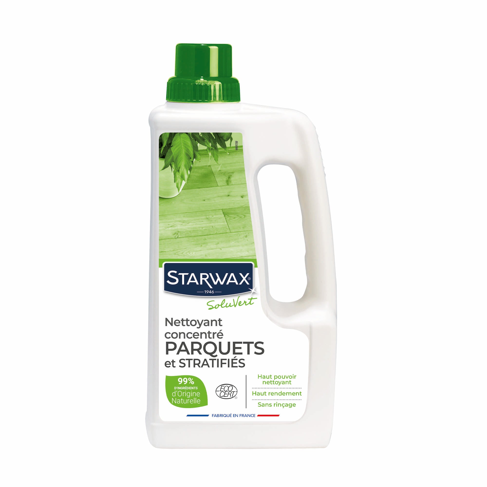 STARWAX SOLUVERT - Nettoyant concentré pour parquets et sols stratifiés 1L