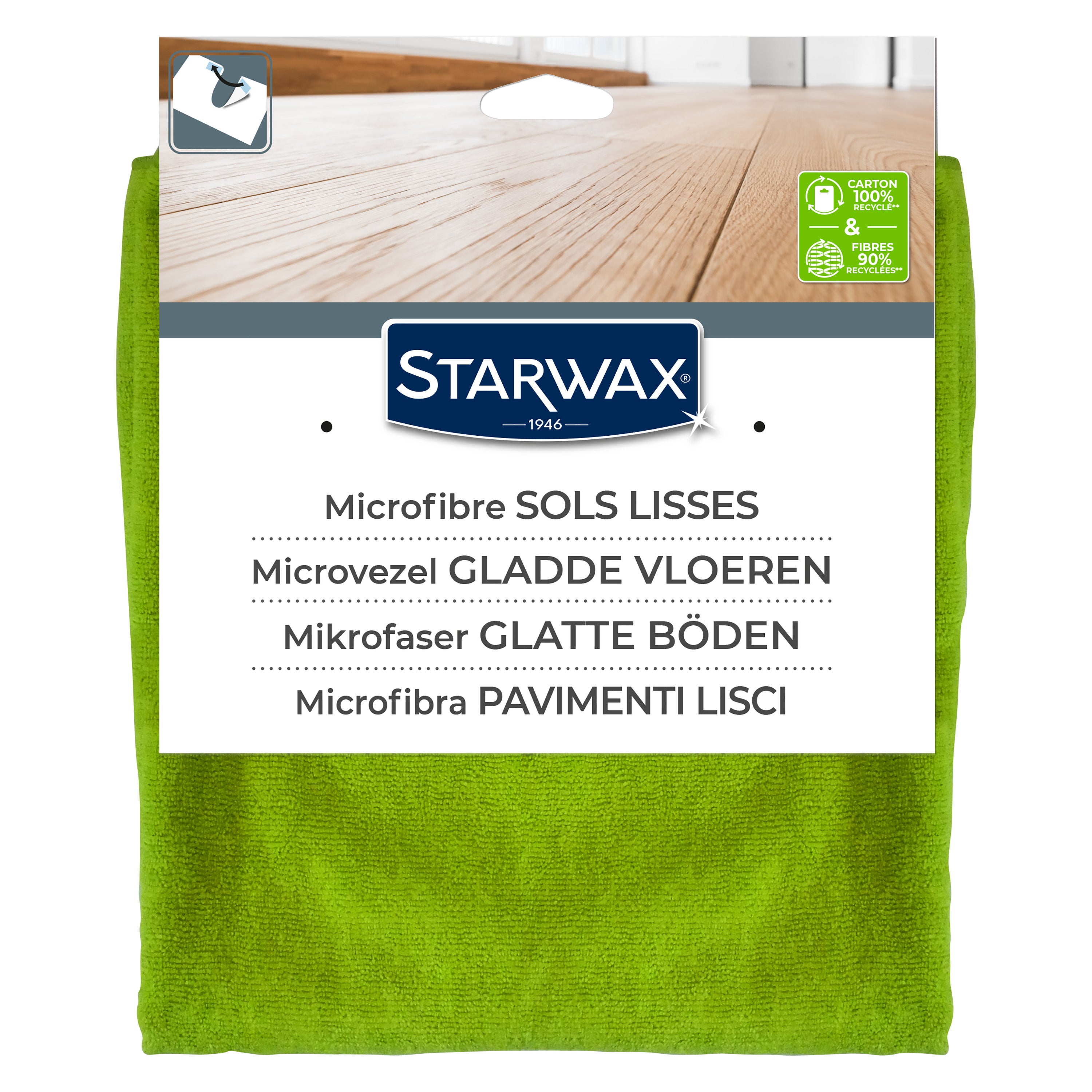 STARWAX - Serpillière microfibre pour sols lisses X1
