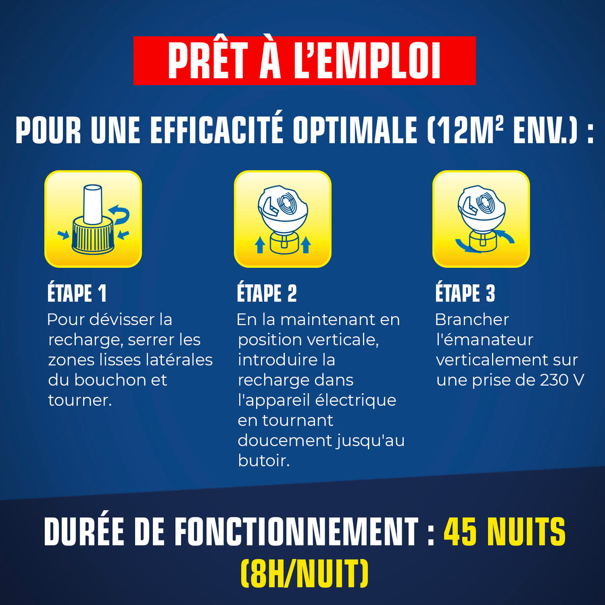 K.PRO - Diffuseur électrique + recharge anti-moustiques 
 X1