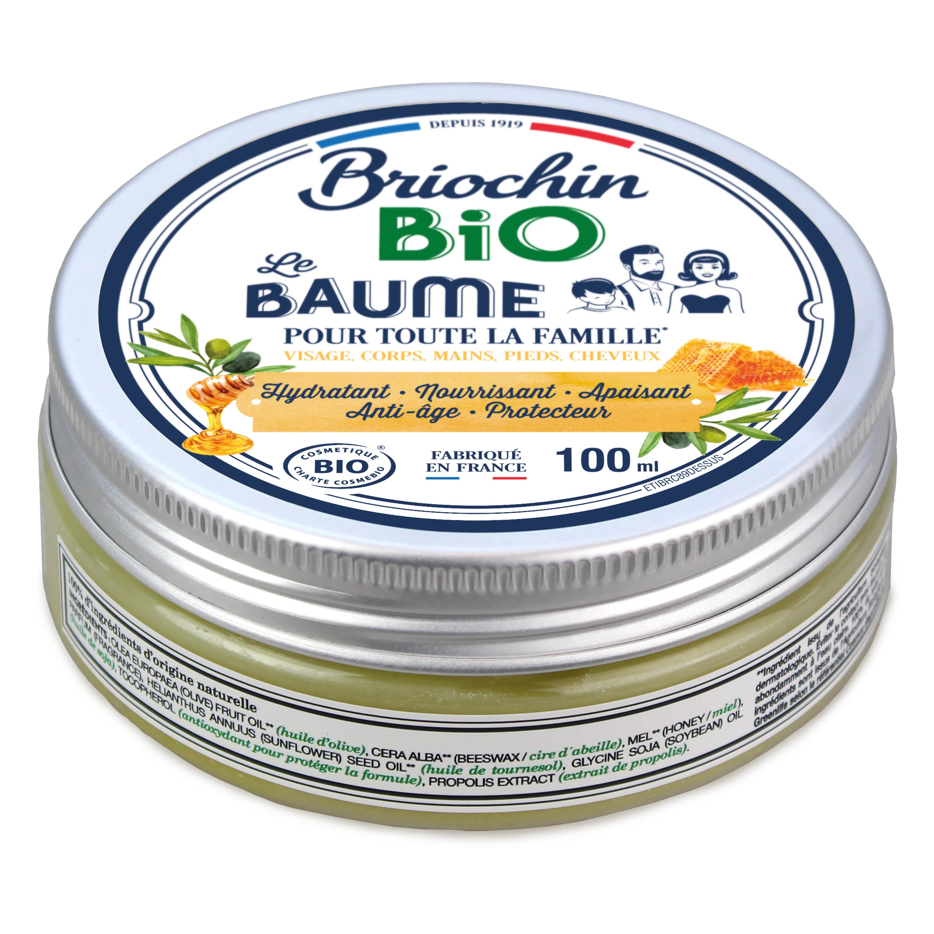 BRIOCHIN COSMETIQUES - Baume multi-usages - Cosmébio 100ml