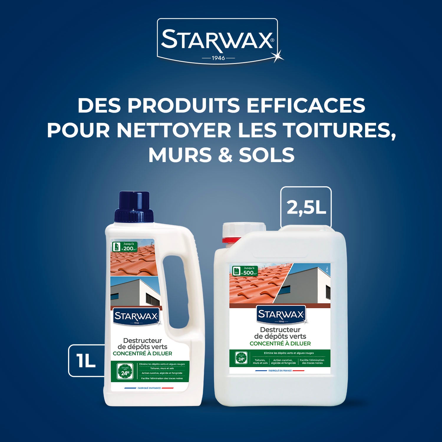 STARWAX - Destructeur de dépôts verts concentré 2,5L
