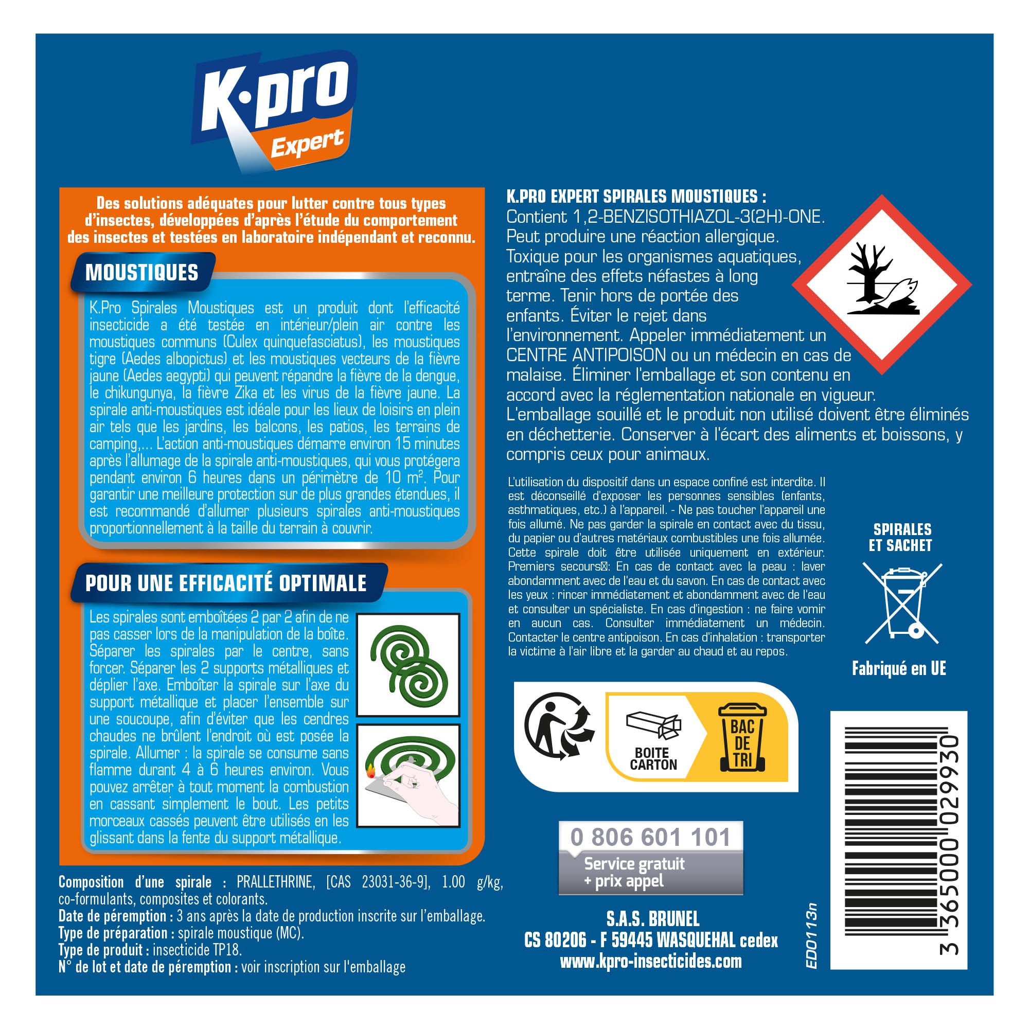 K.PRO - Spirales anti-moustiques
 X10