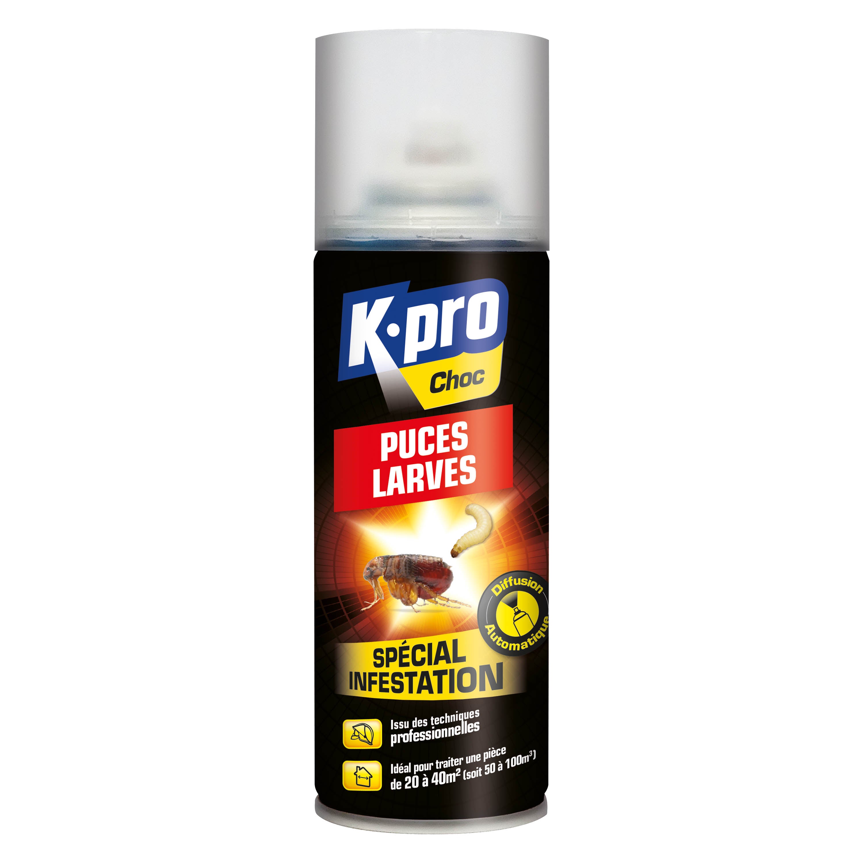 K.PRO - Aérosol diffusion automatique puces et larves 200ml