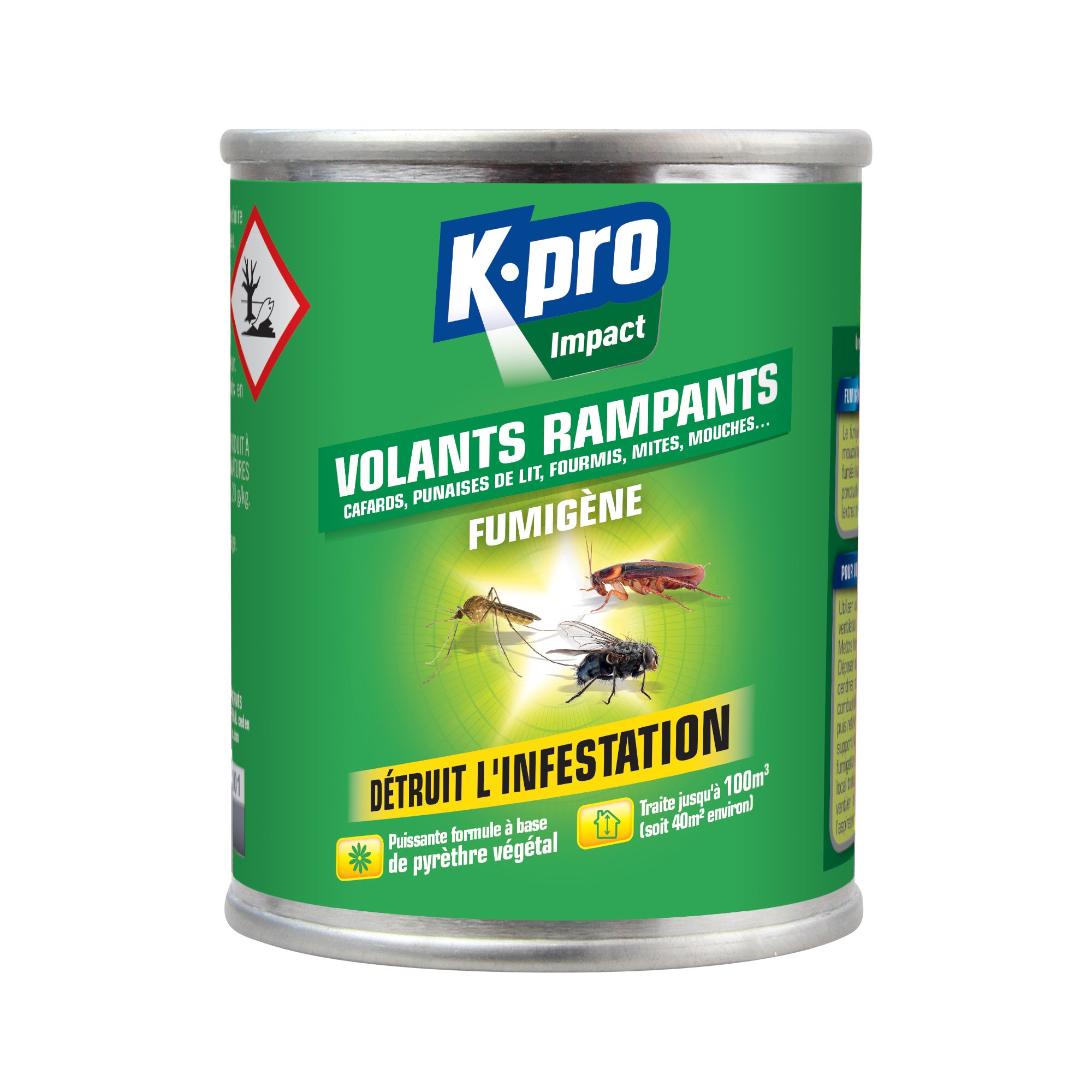 K.PRO - Fumigène contre les insectes volants et rampants 50g