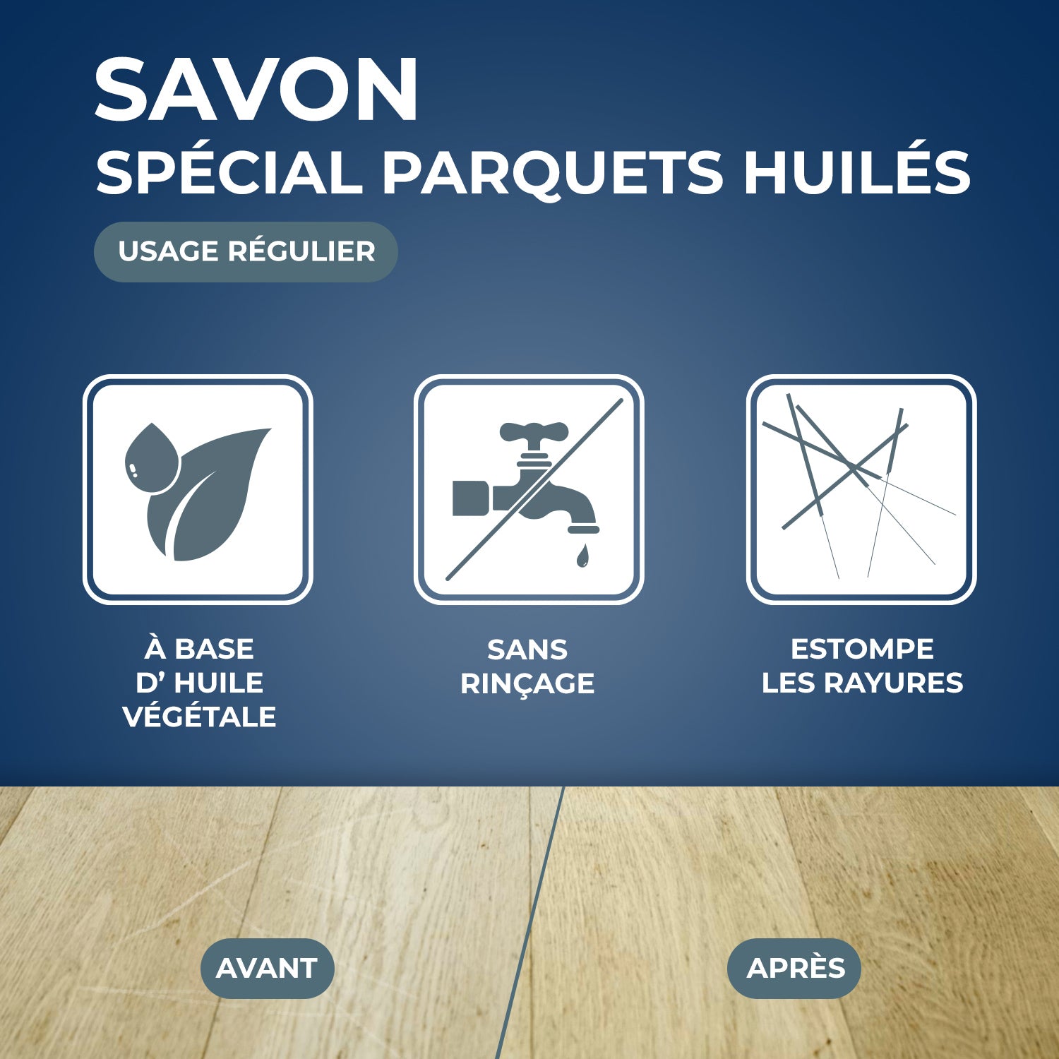 STARWAX - Savon d'entretien pour parquets huilés
 1L