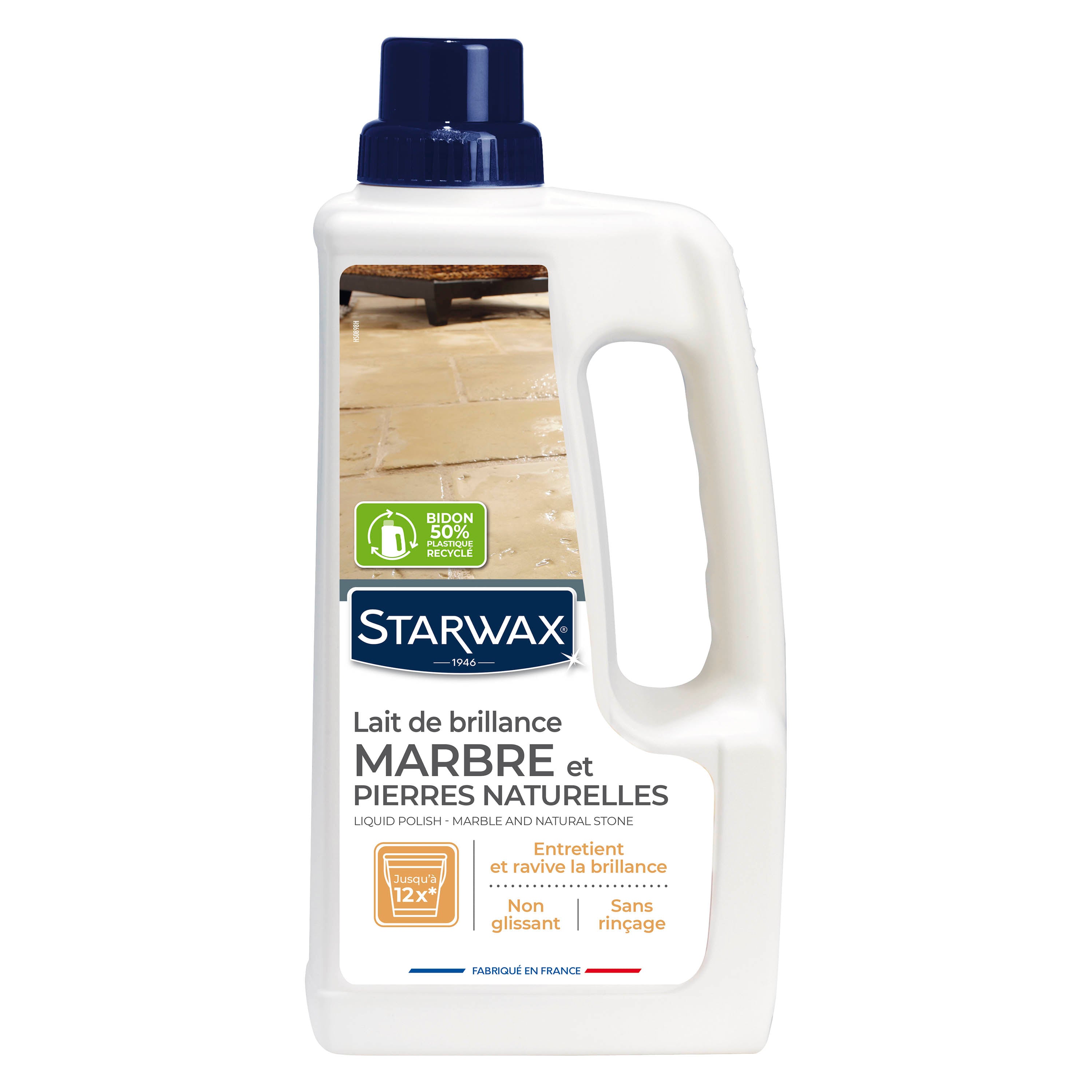 STARWAX - Lait de brillance pour marbres et pierres naturelles 1L