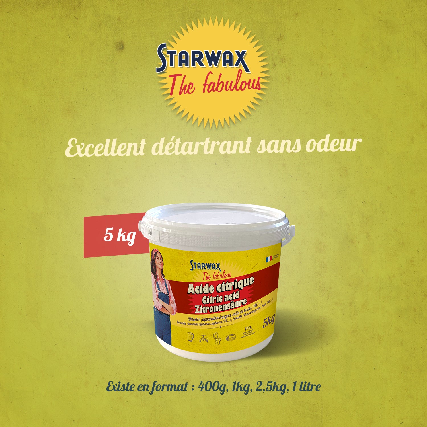 STARWAX FABULOUS - Acide citrique 400g