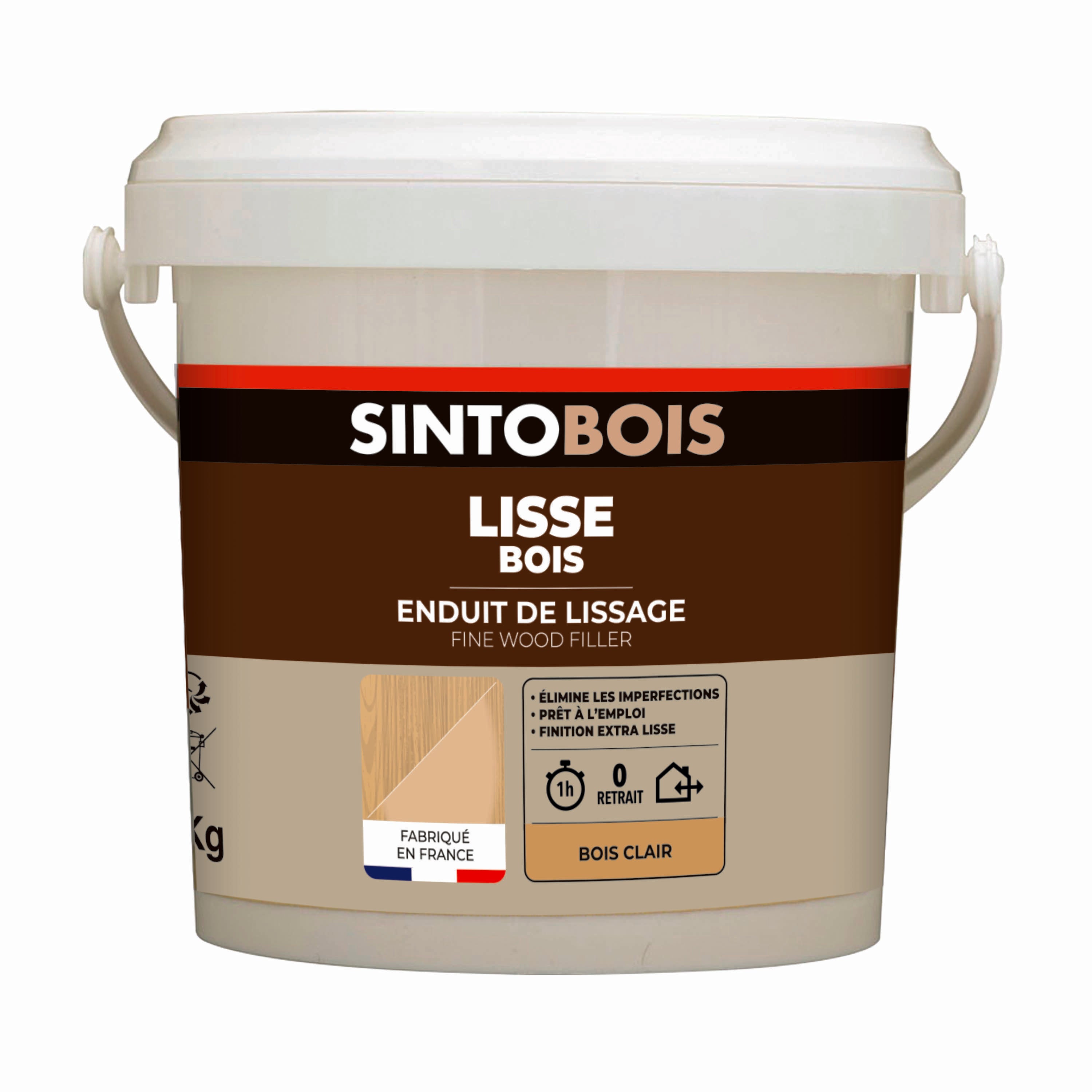 SINTO - Lisse parfaitement le bois 250g Bois clair