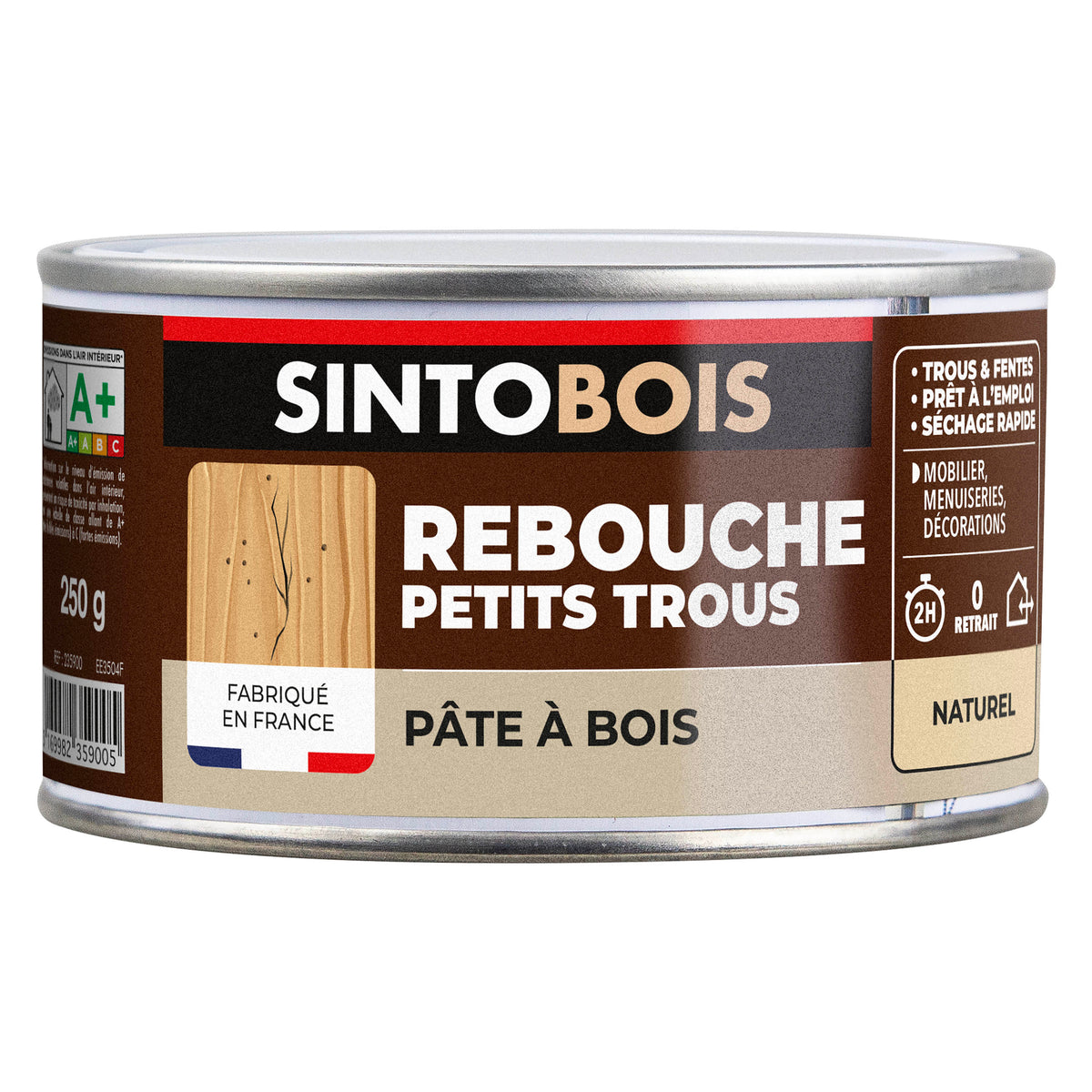 SINTO - Pâte à bois tradition 550ml Chêne clair
