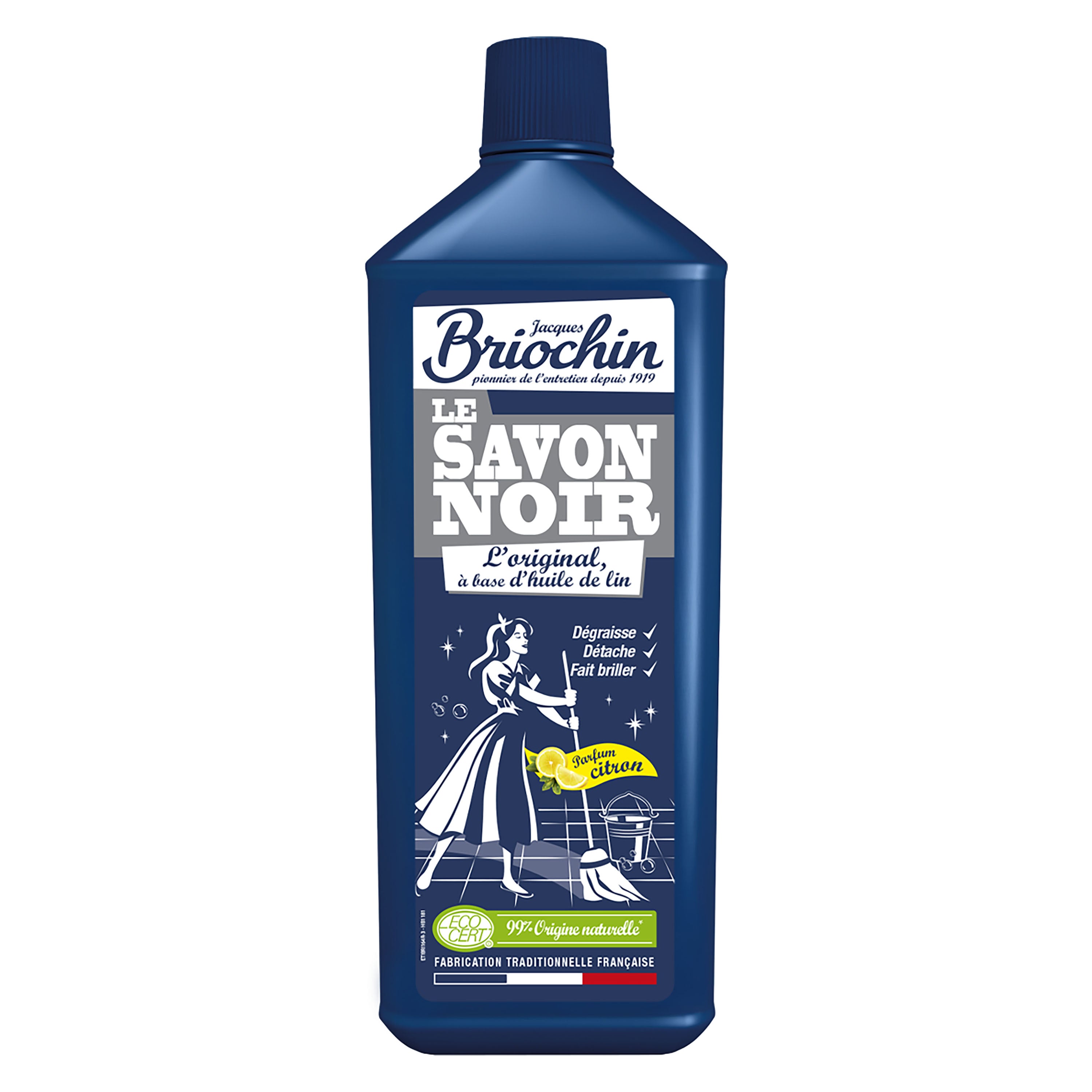 JACQUES BRIOCHIN - Savon noir parfum citron frais 1L citron