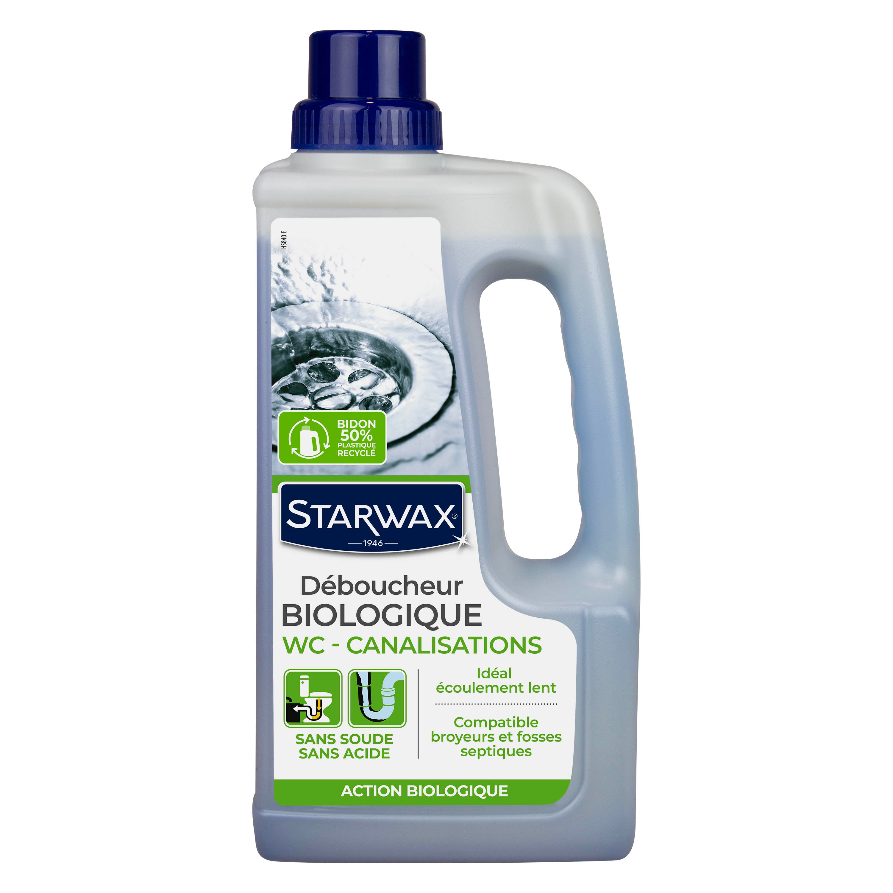 STARWAX - Déboucheur biologique pour canalisations 1L