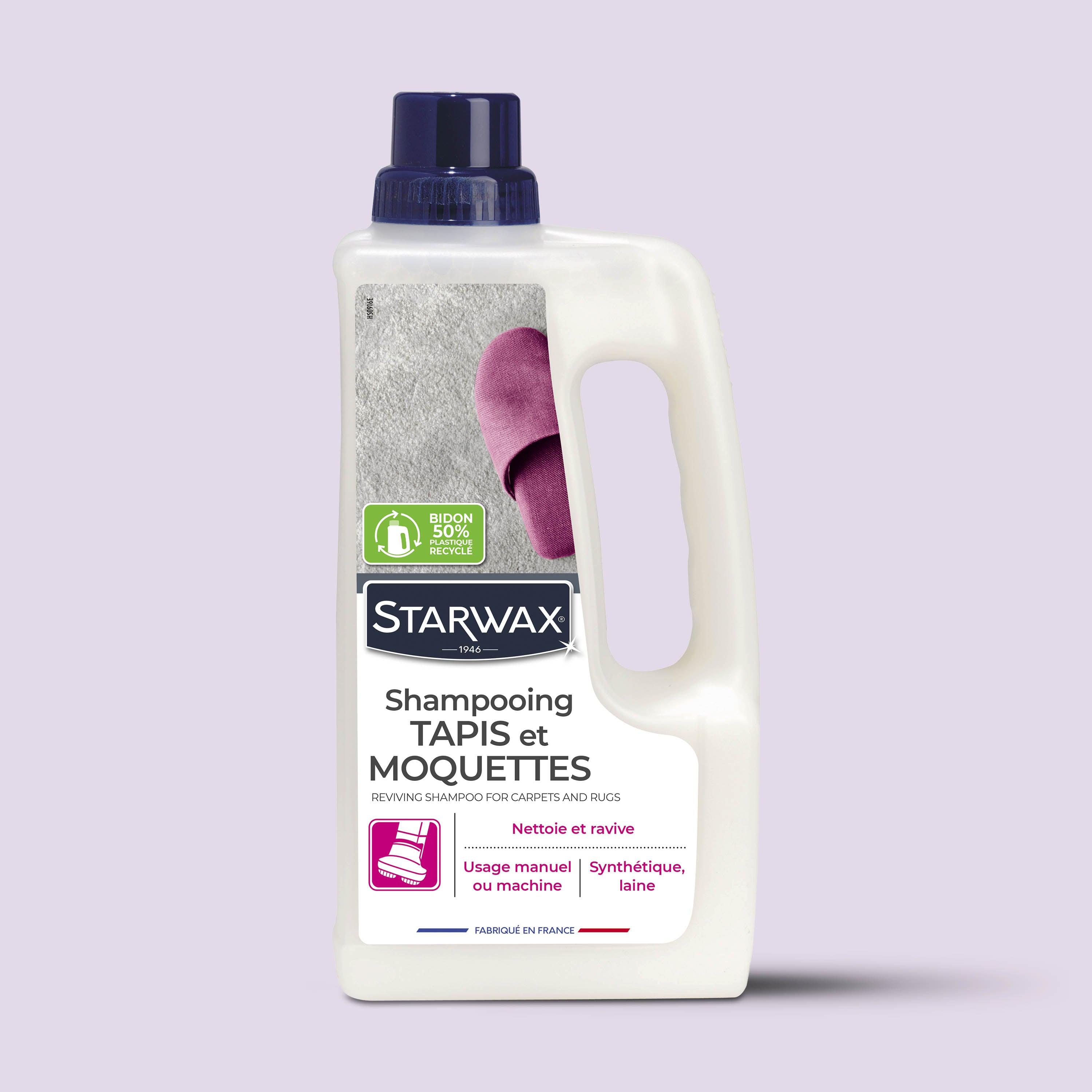 STARWAX - Shampooing raviveur pour tapis et moquettes
 1L