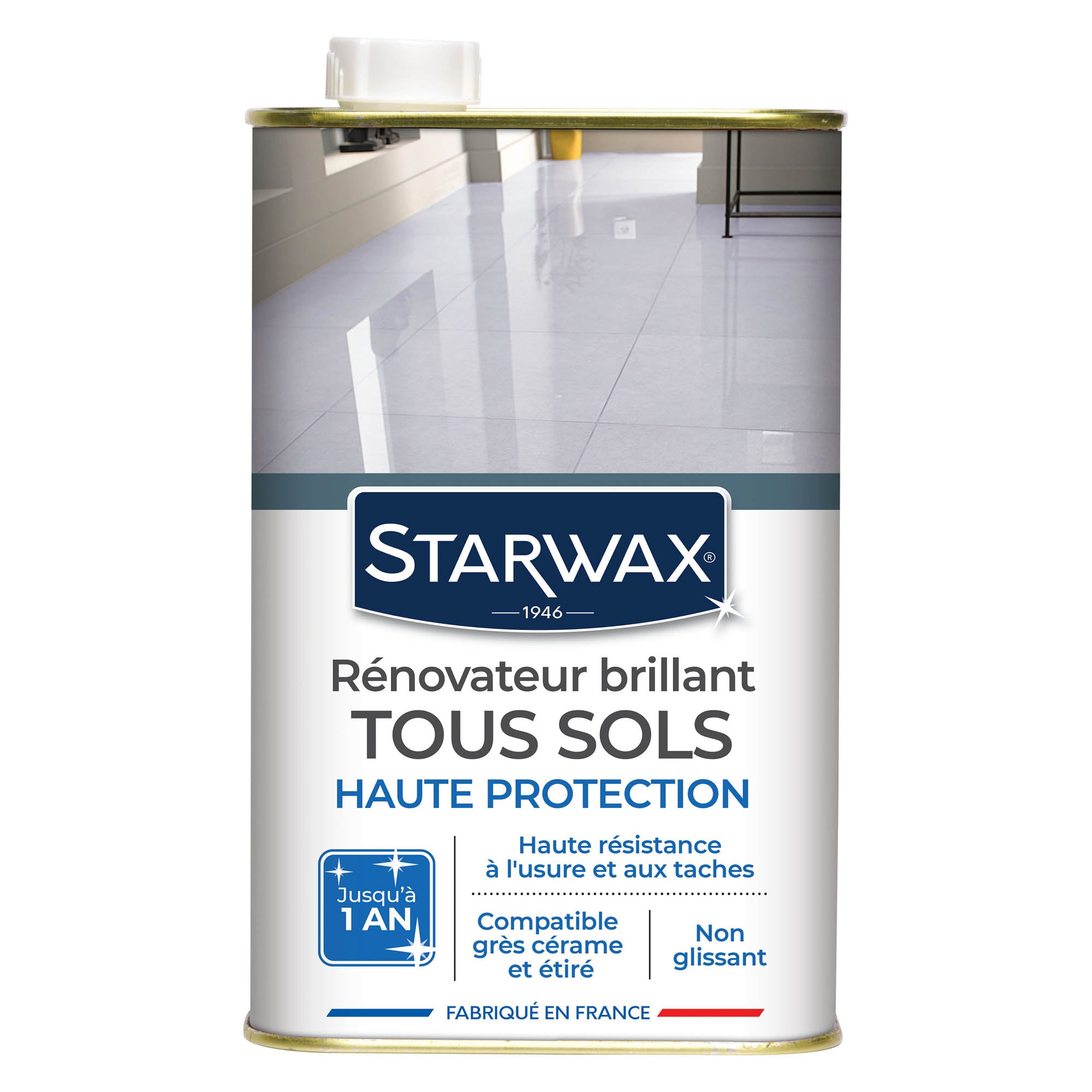 STARWAX - Rénovateur brillant protecteur pour sols intérieurs 1L