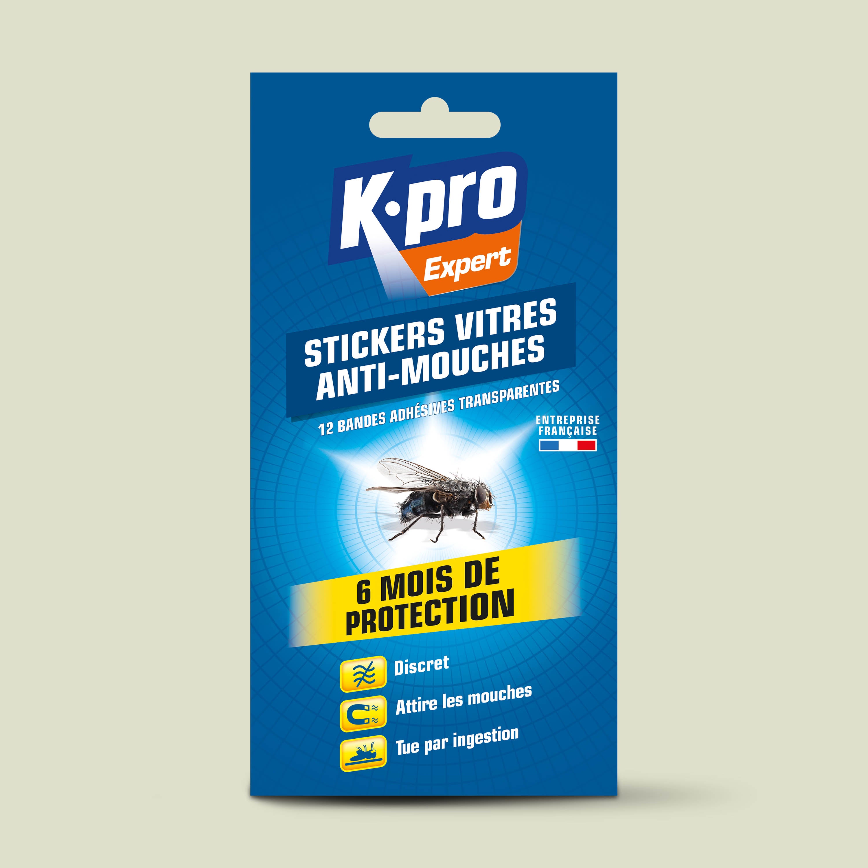 K.PRO - Stickers anti-mouches bandes transparentes
 X12