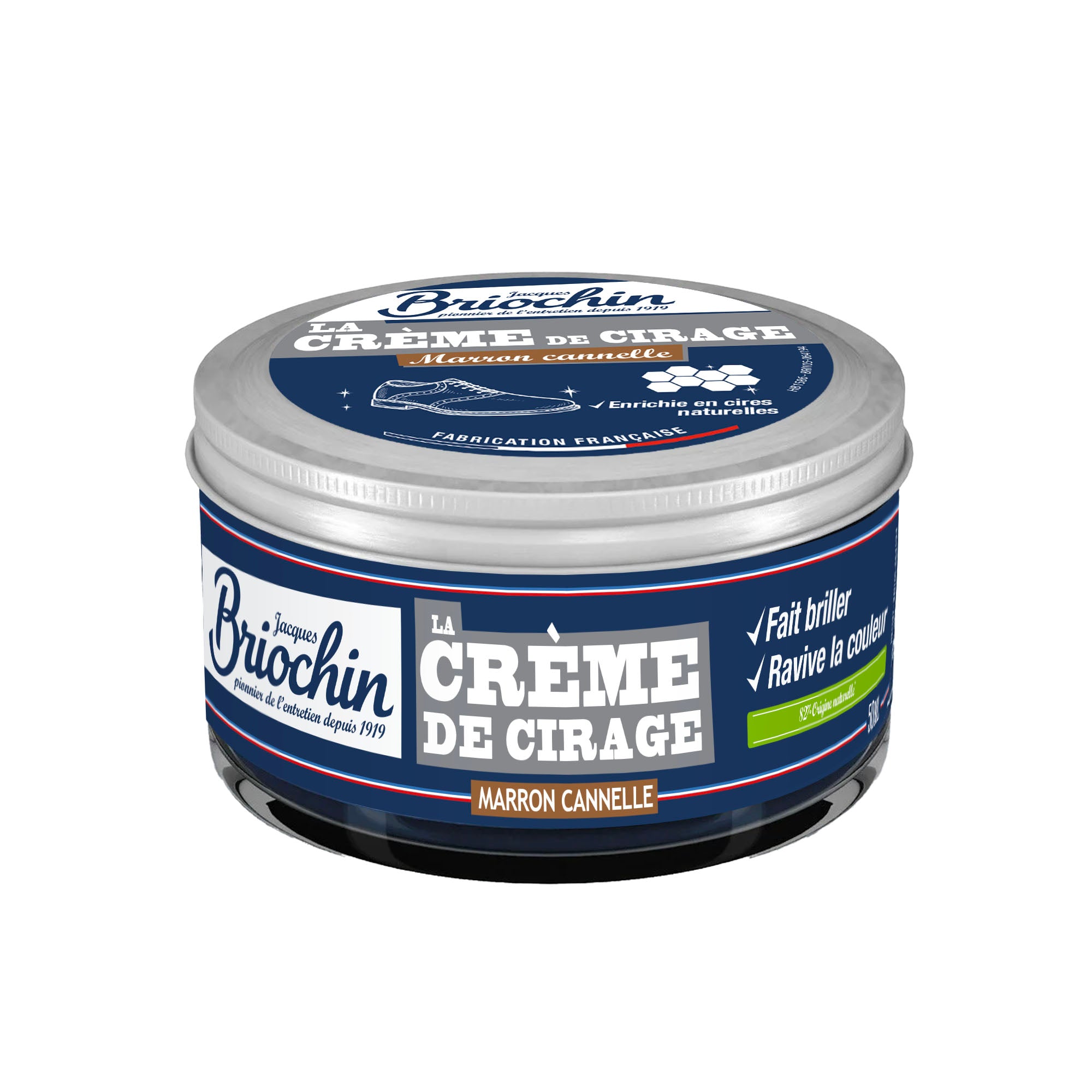 JACQUES BRIOCHIN - Crème de cirage marron cannelle 50ml Couleur marron cannelle
