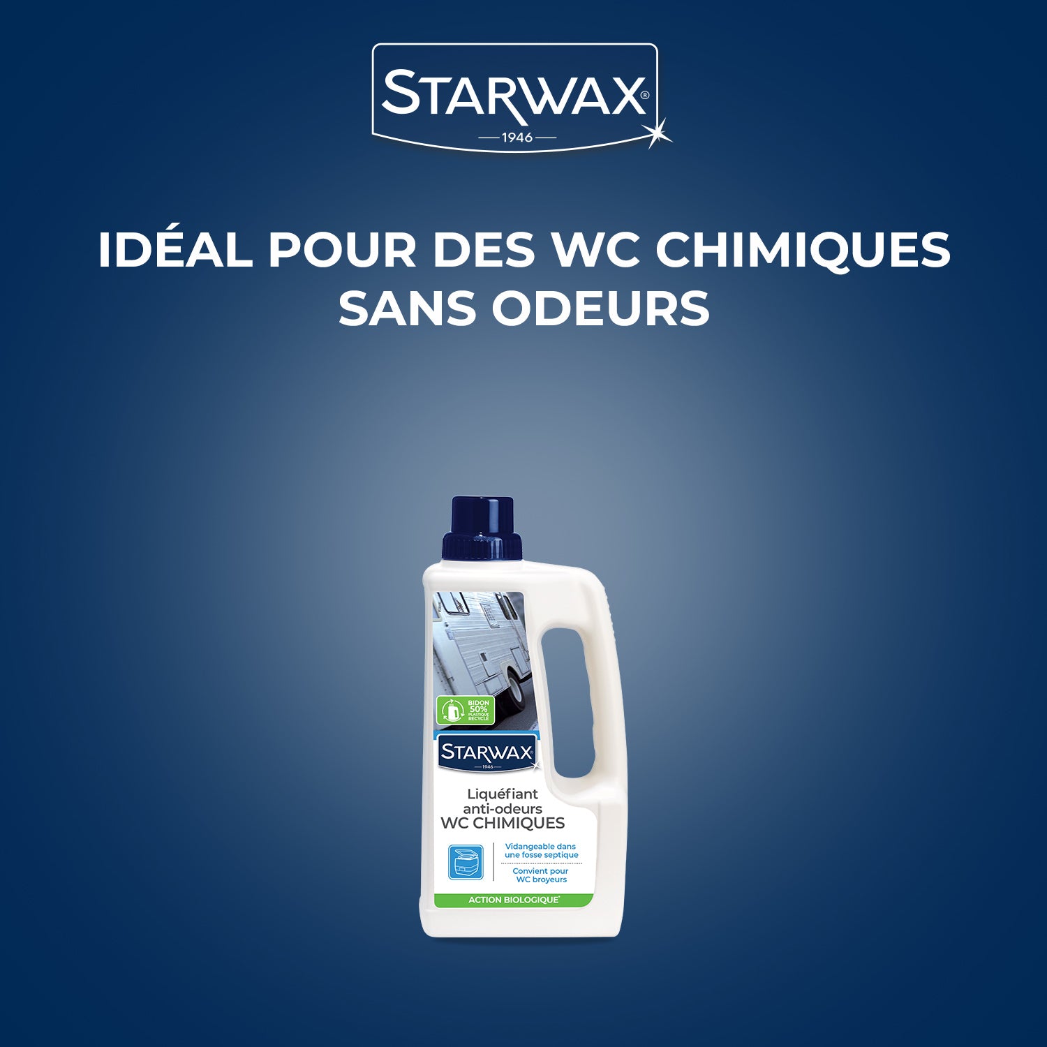 STARWAX - Liquéfiant désodorisant pour WC chimiques
 1L