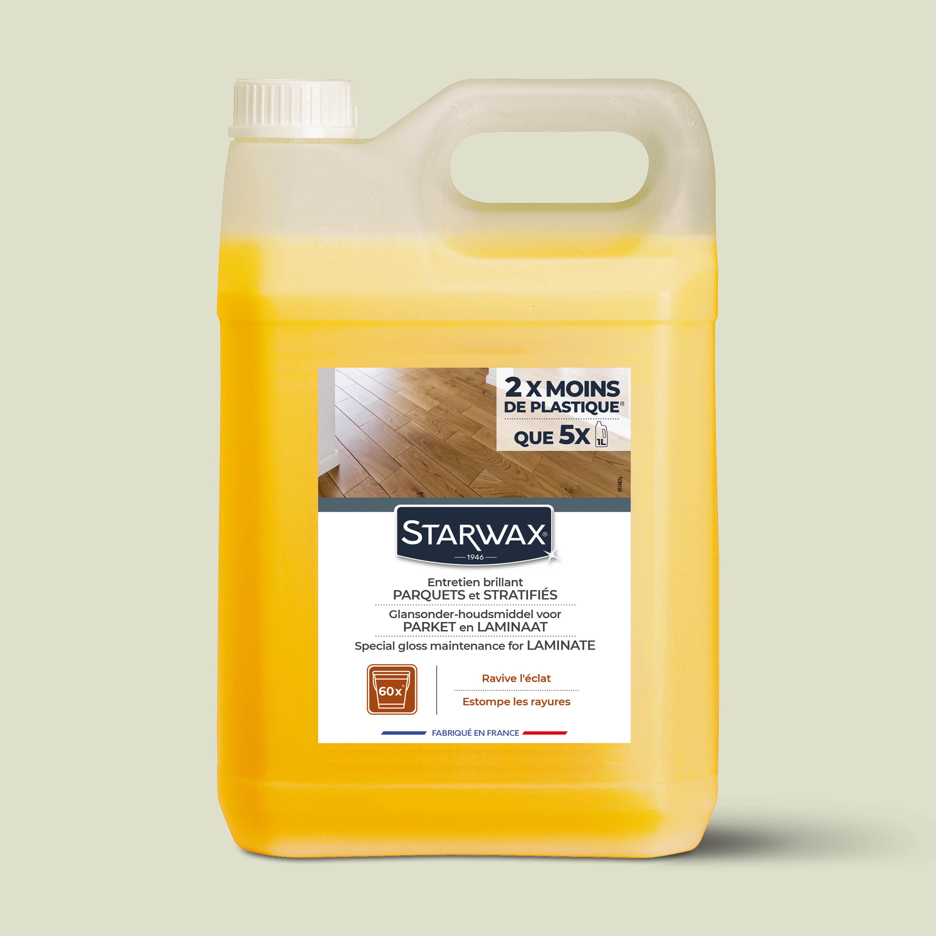STARWAX - Entretien brillant pour parquets et sols stratifiés
 1L
