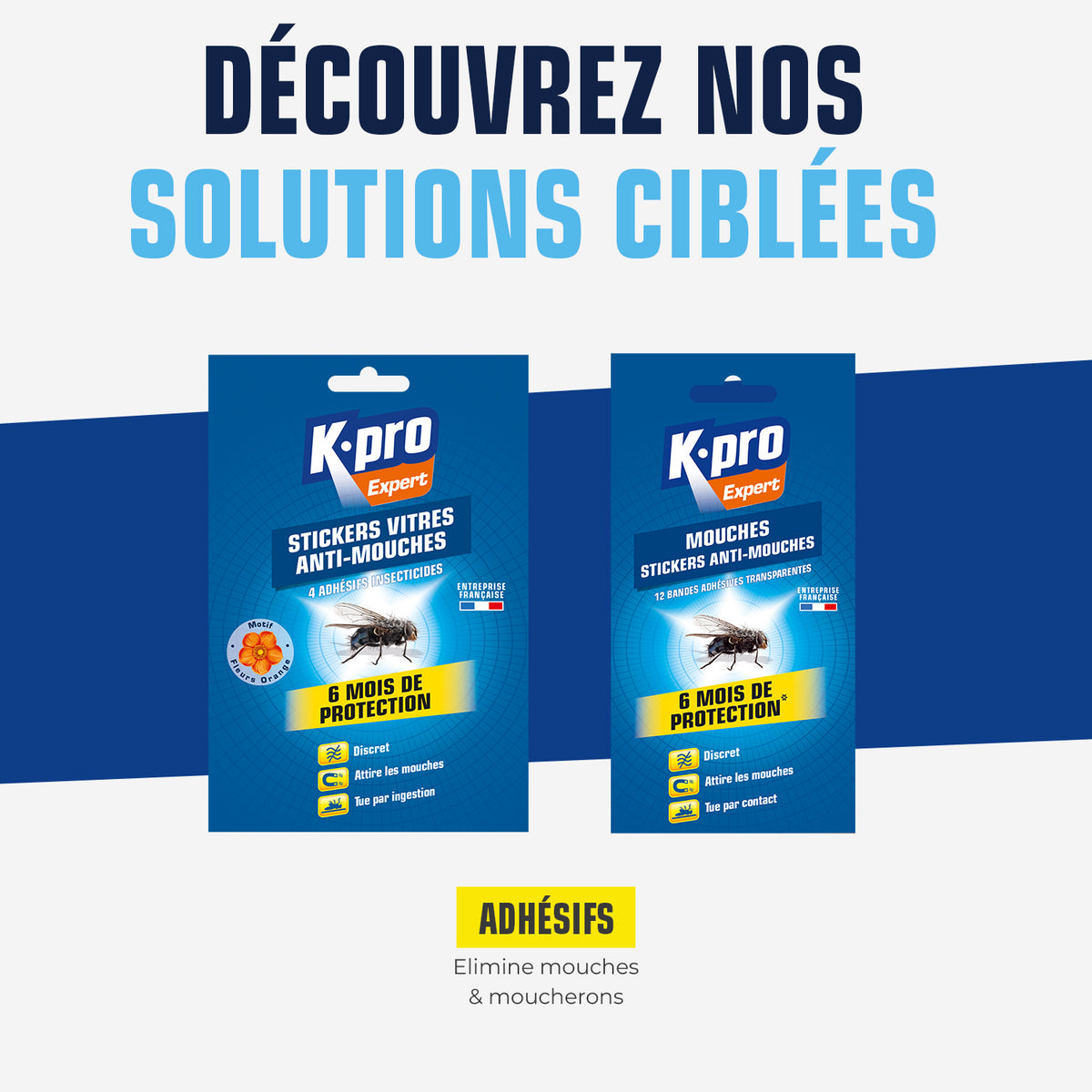 K.PRO - Stickers anti-mouches fleurs
 X4