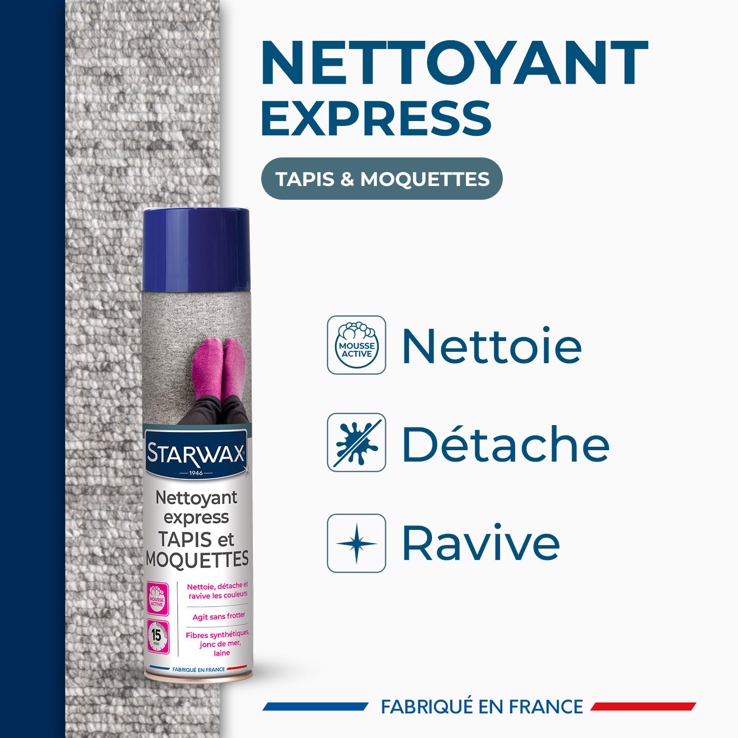 STARWAX - Nettoyant express pour tapis et moquettes
 600ml