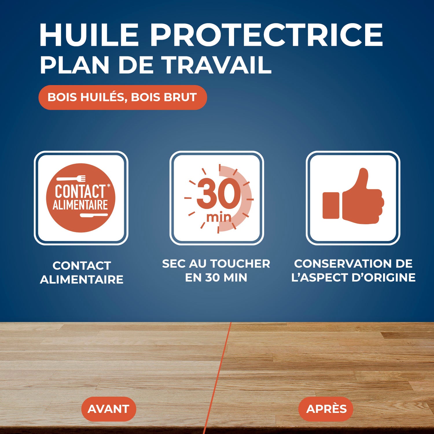 STARWAX - Huile protectrice pour plan de travail en bois huilé
 500ml