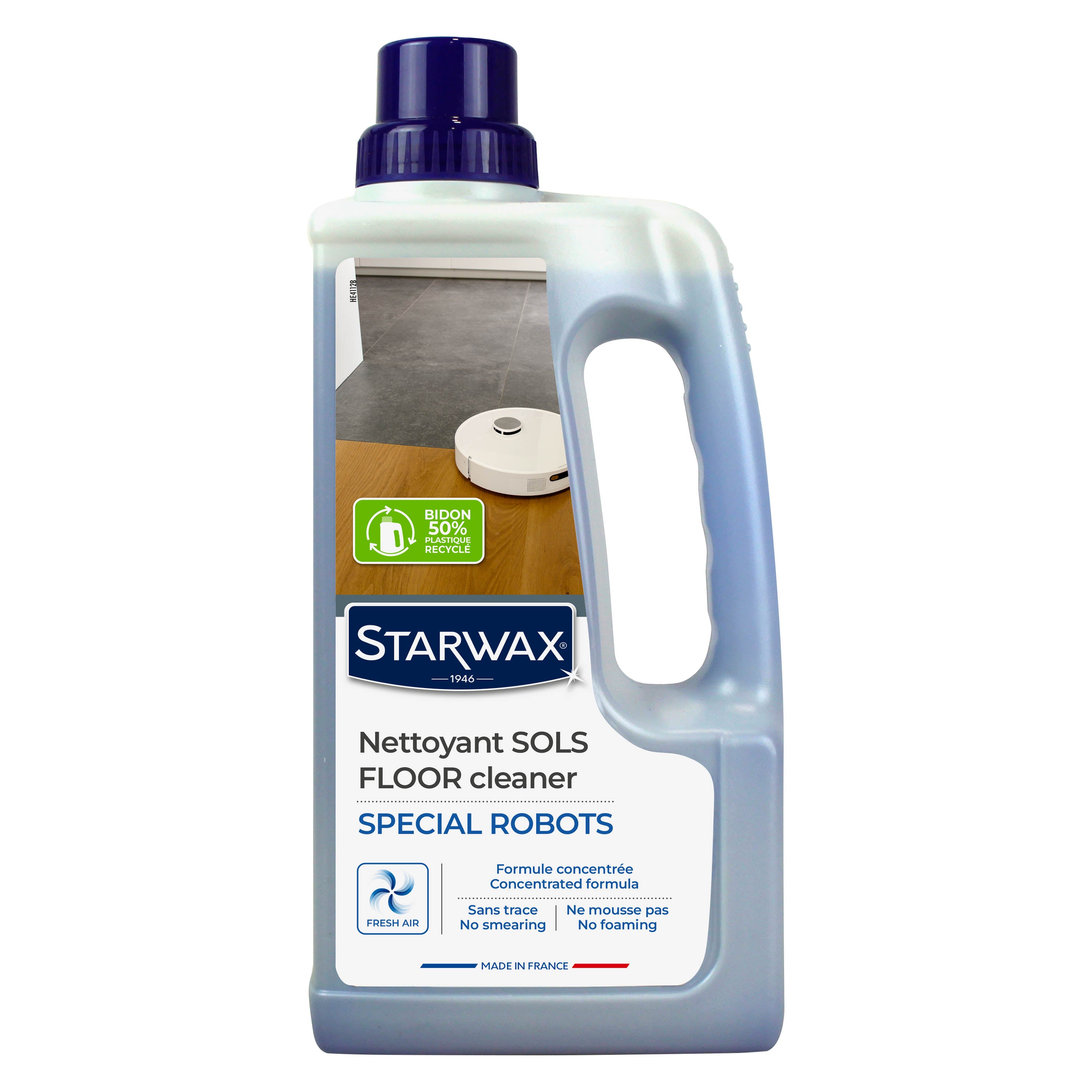 STARWAX - Nettoyant sols SPECIAL ROBOTS 1L Parfum brise marine (parfum de synthèse)
