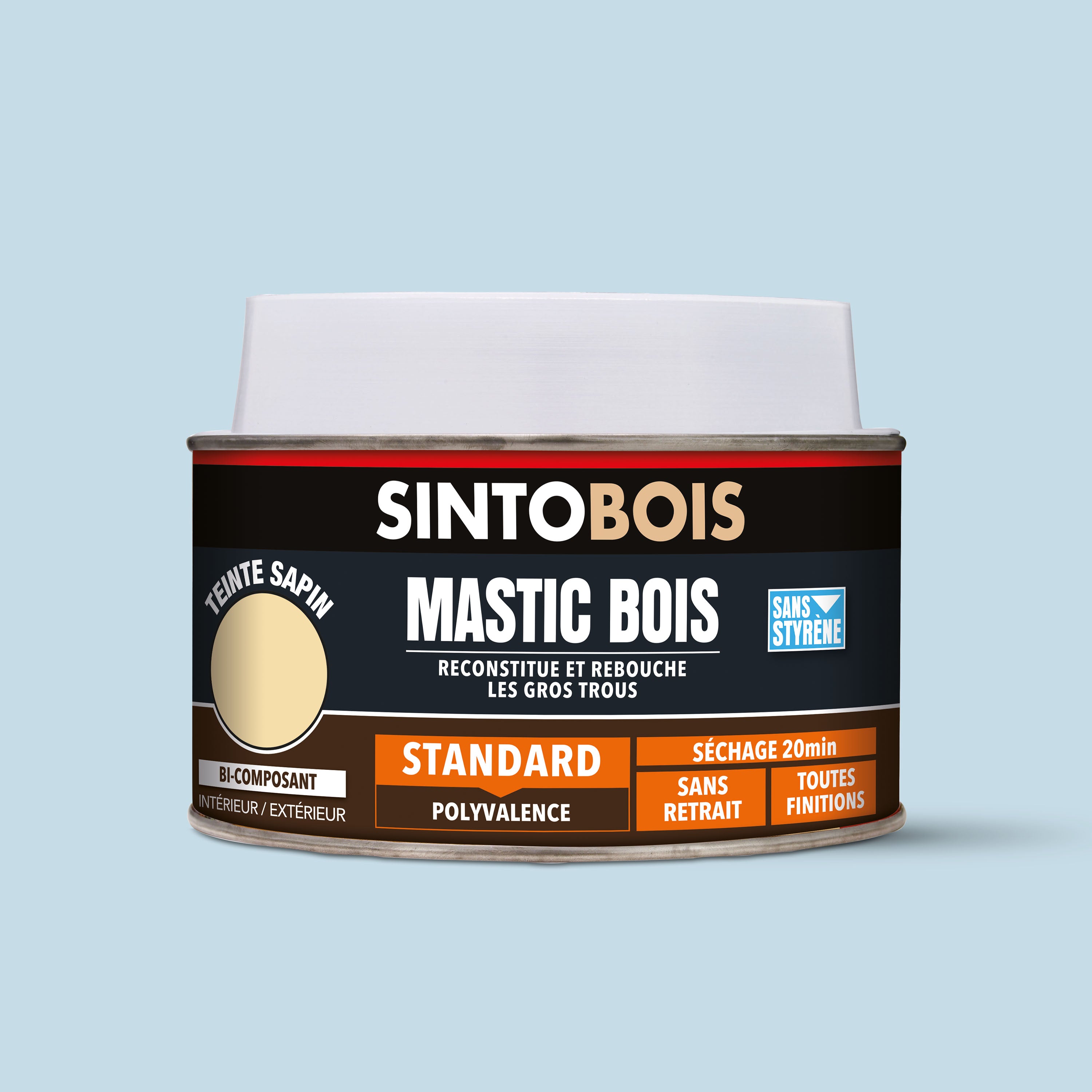SINTO - Mastic bois standard 1,09kg Chêne