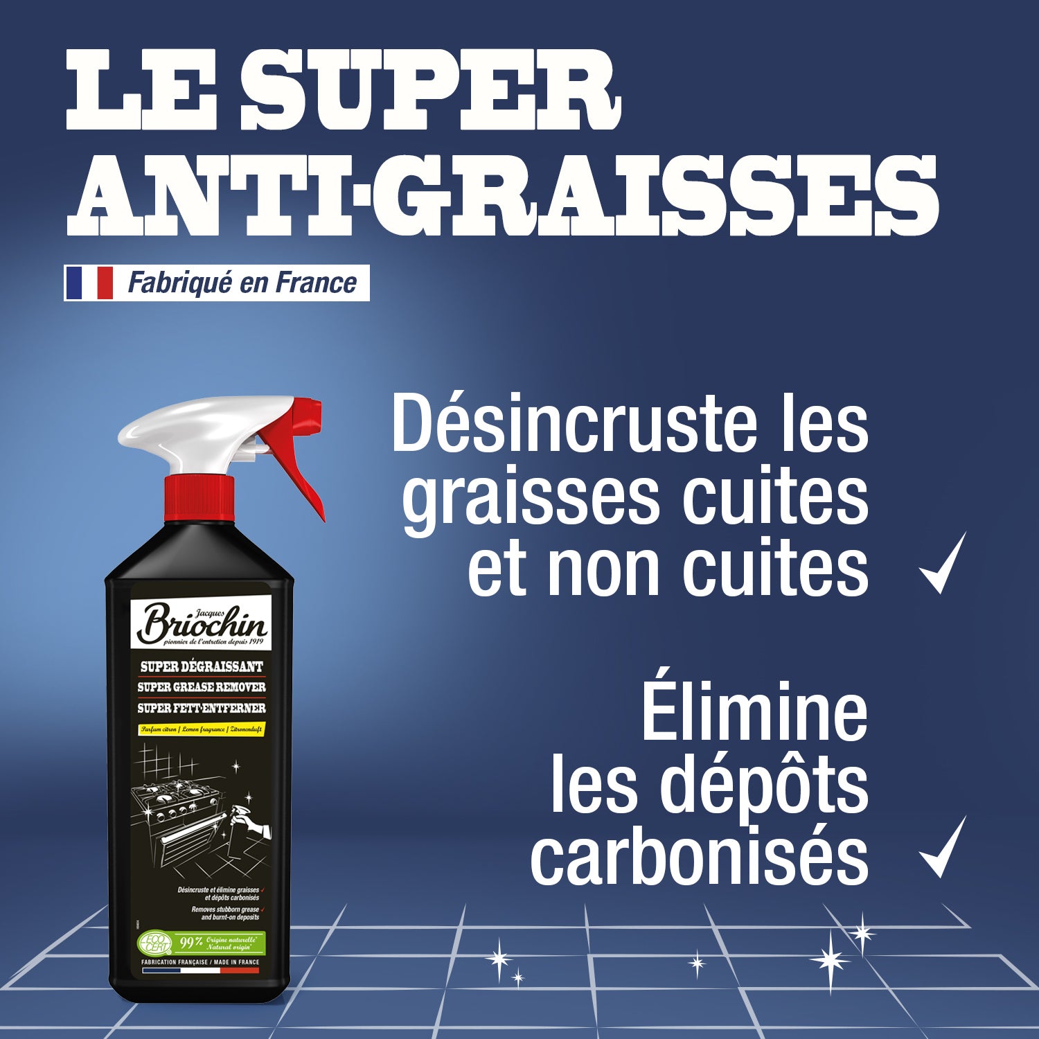 JACQUES BRIOCHIN - Super Décapant Cuisine Ultra efficace 1L 1L