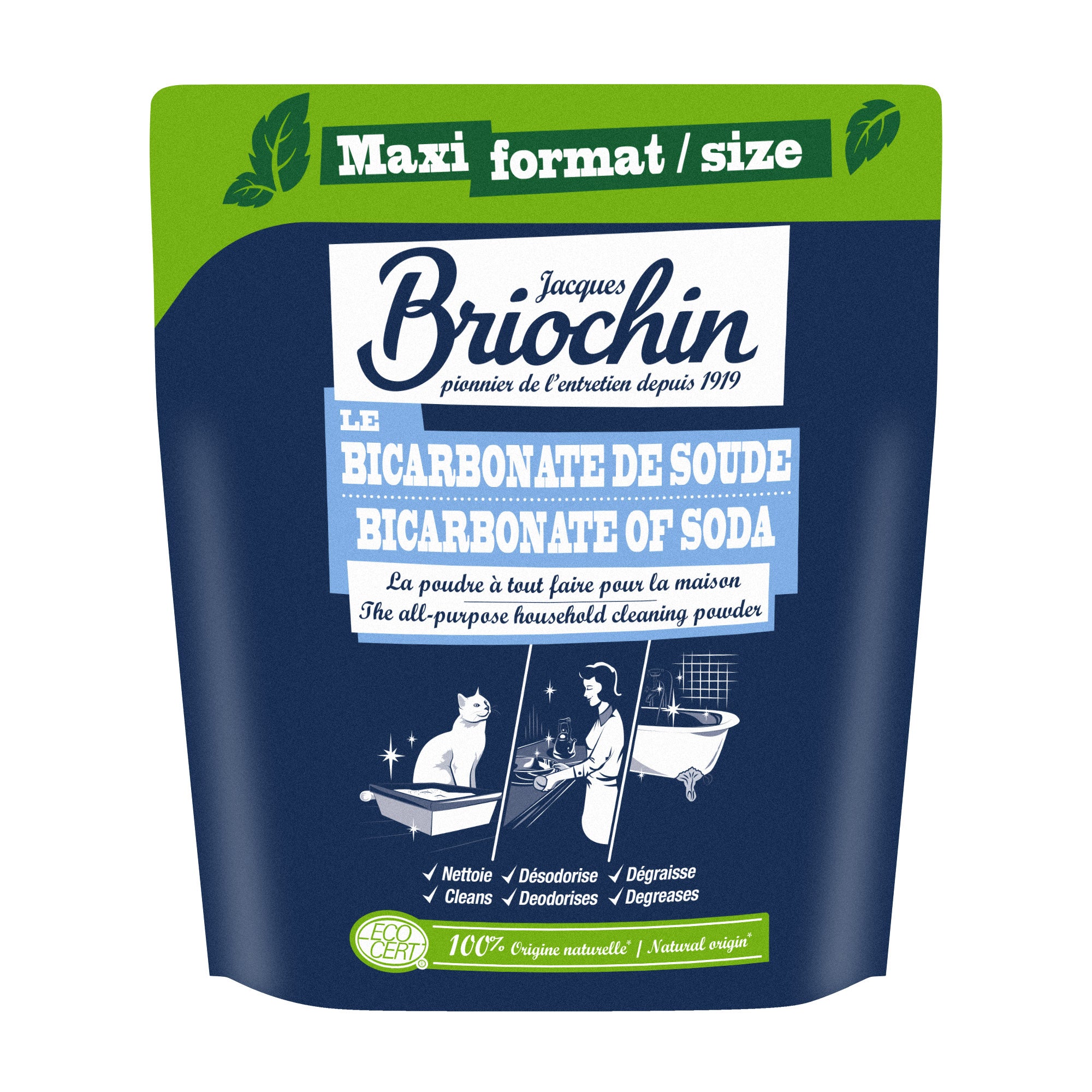 JACQUES BRIOCHIN - Le Bicarbonate de soude grand format - 900g 900g