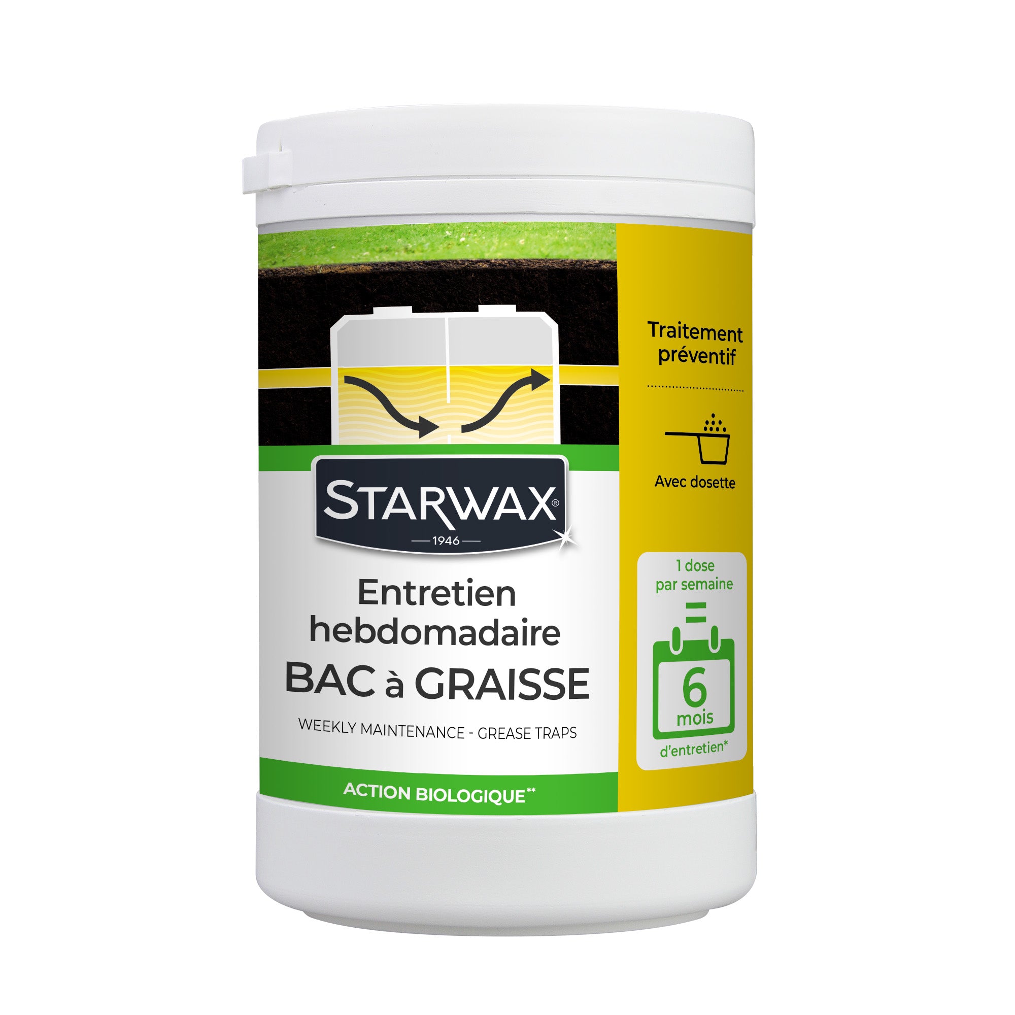 STARWAX - Entretien hebdomadaire pour bacs à graisses 750g