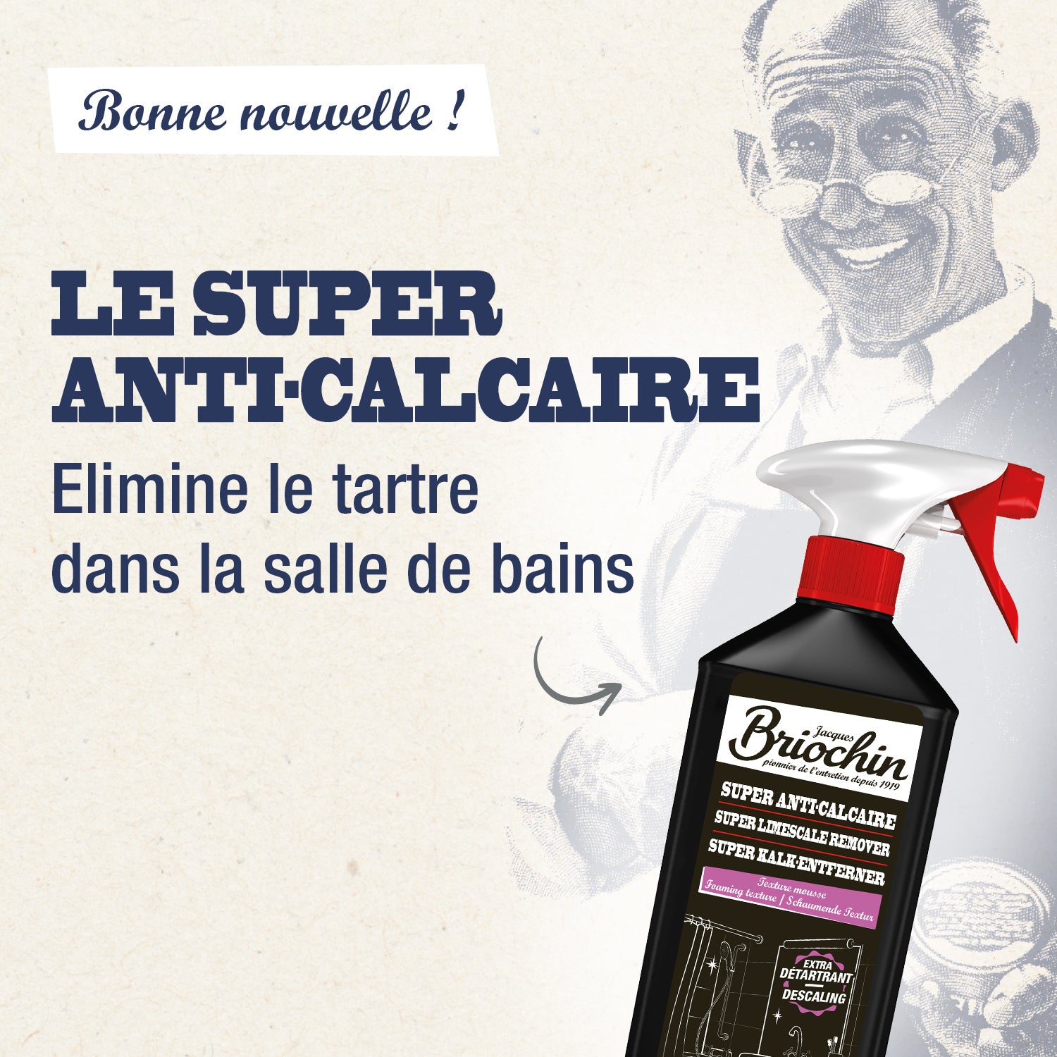 JACQUES BRIOCHIN - Super Décapant Anticalcaire 1L