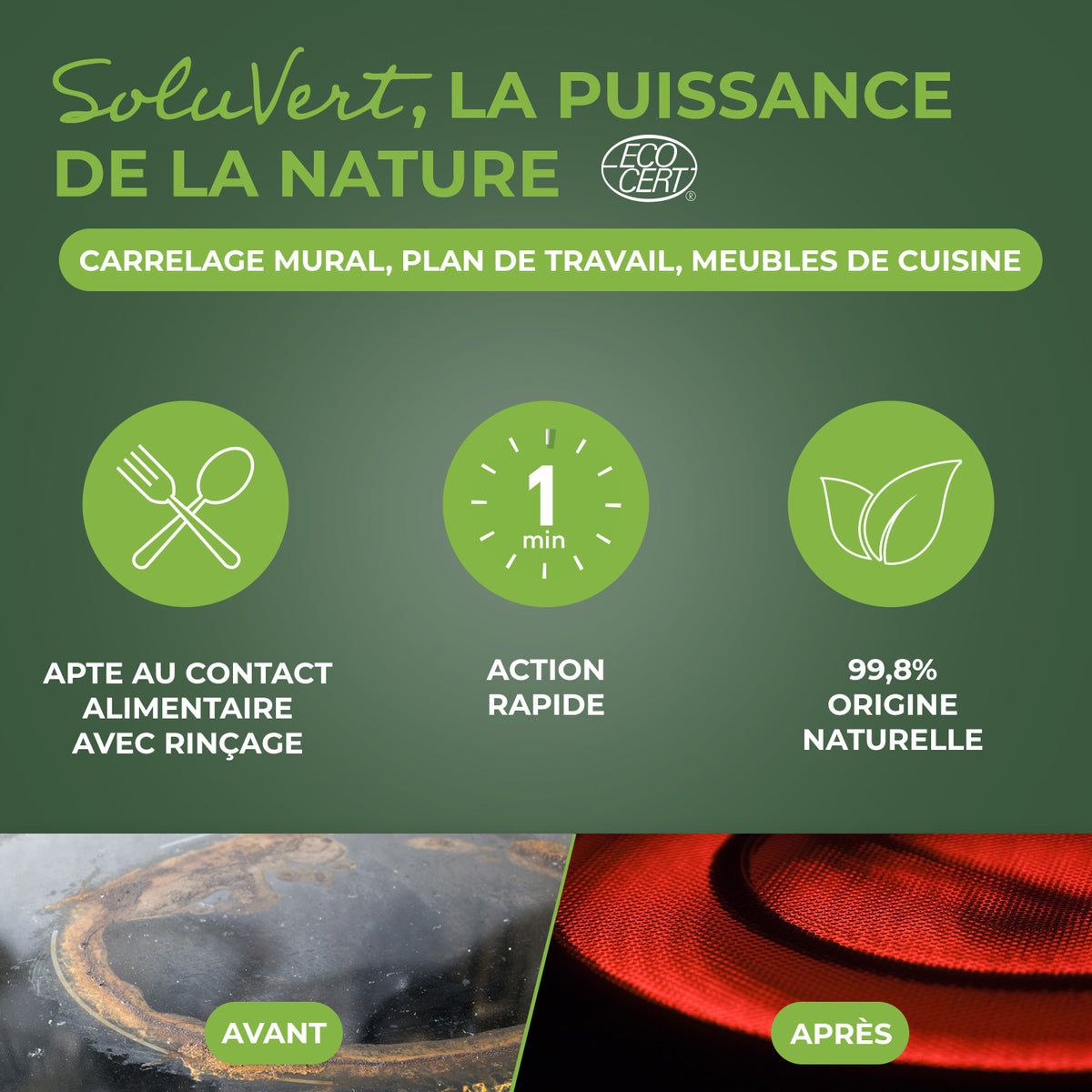 STARWAX SOLUVERT - Dégraissant express pour cuisines 500ml