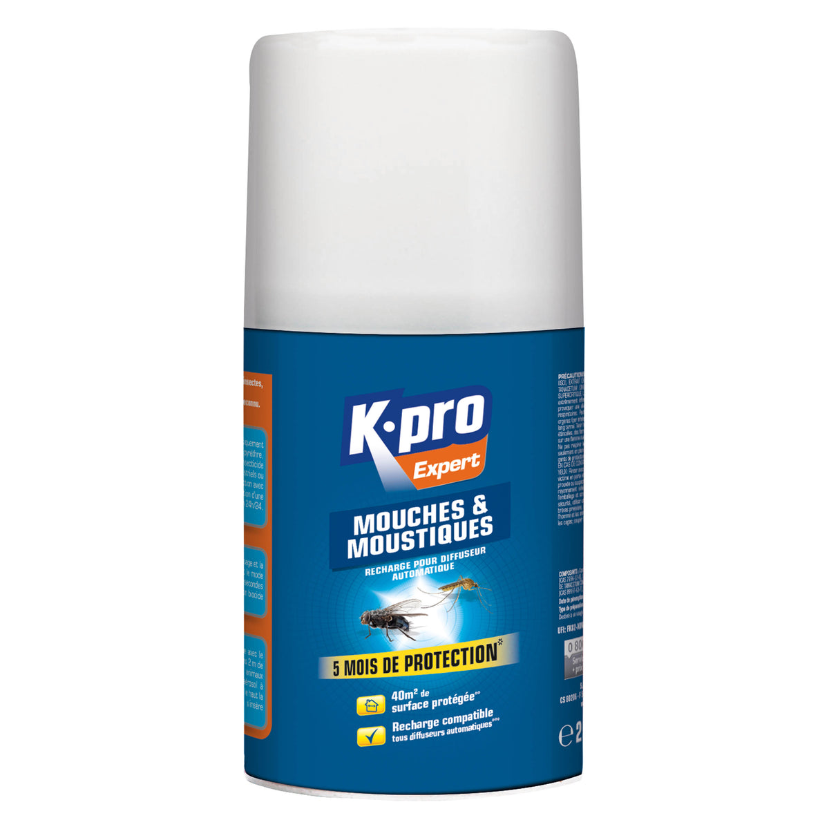 K.PRO - Recharge pour diffuseur automatique mouches moustiques
 250ml