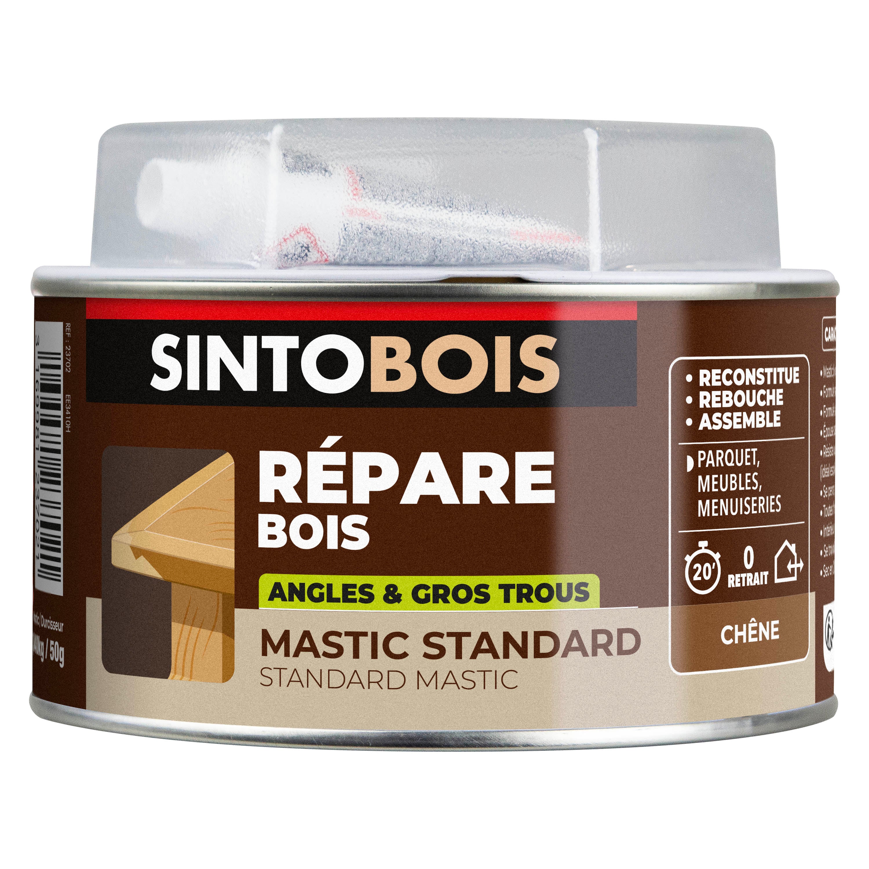 SINTO - Mastic bois standard 1,09kg Chêne