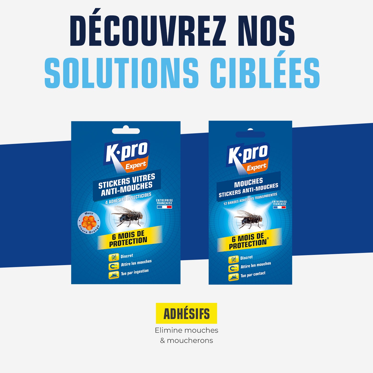 K.PRO - Stickers anti-mouches fleurs
 X4
