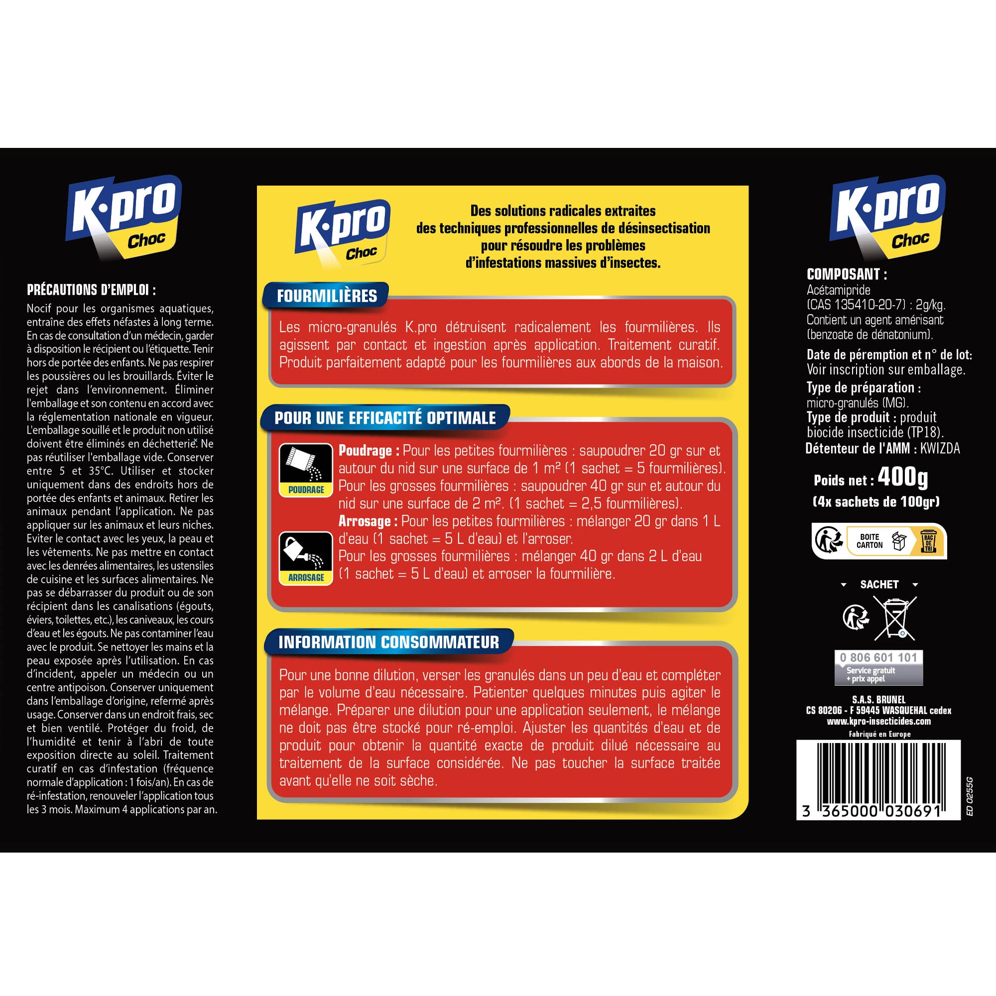 K.PRO - Destructeur de fourmilières
 400g