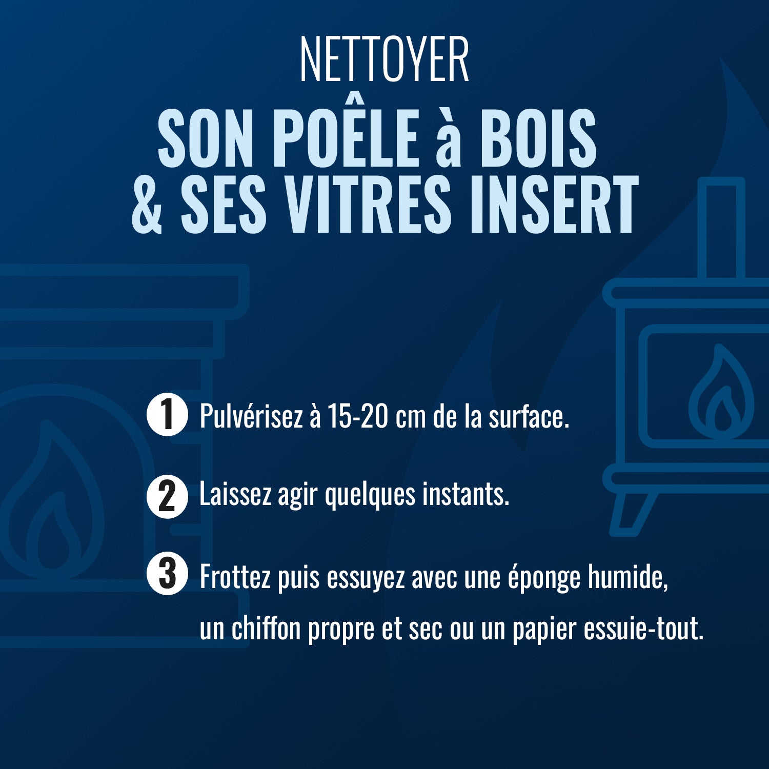 HARRIS - Mousse nettoyante vitre et insert 750ml