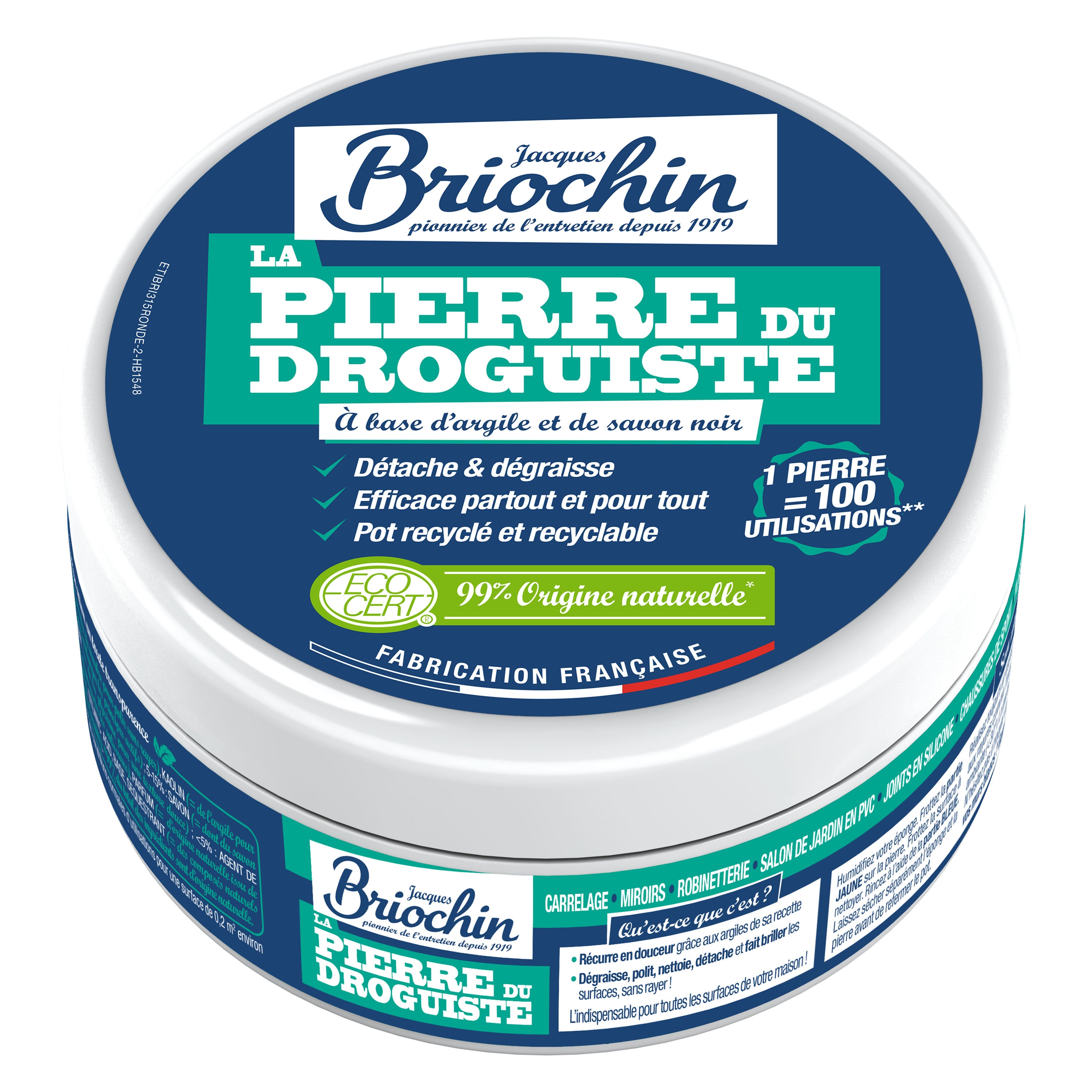 JACQUES BRIOCHIN - Pierre du droguiste 300g Menthe