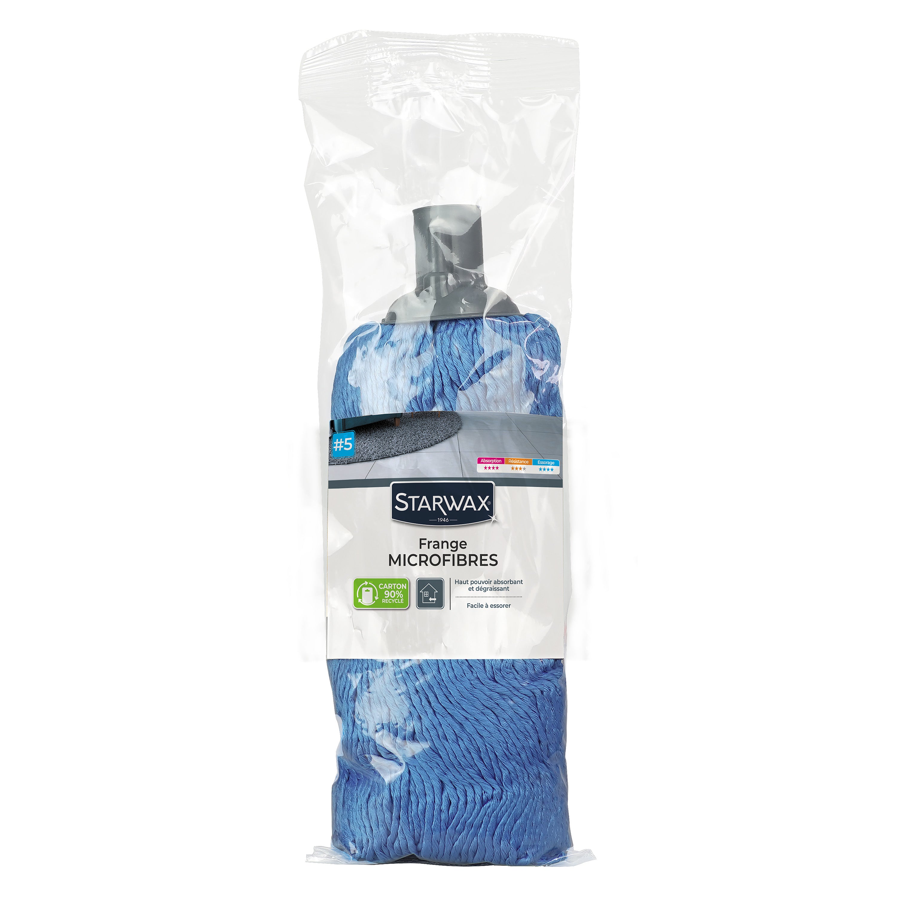 STARWAX - Frange microfibre pour sols lisses X1