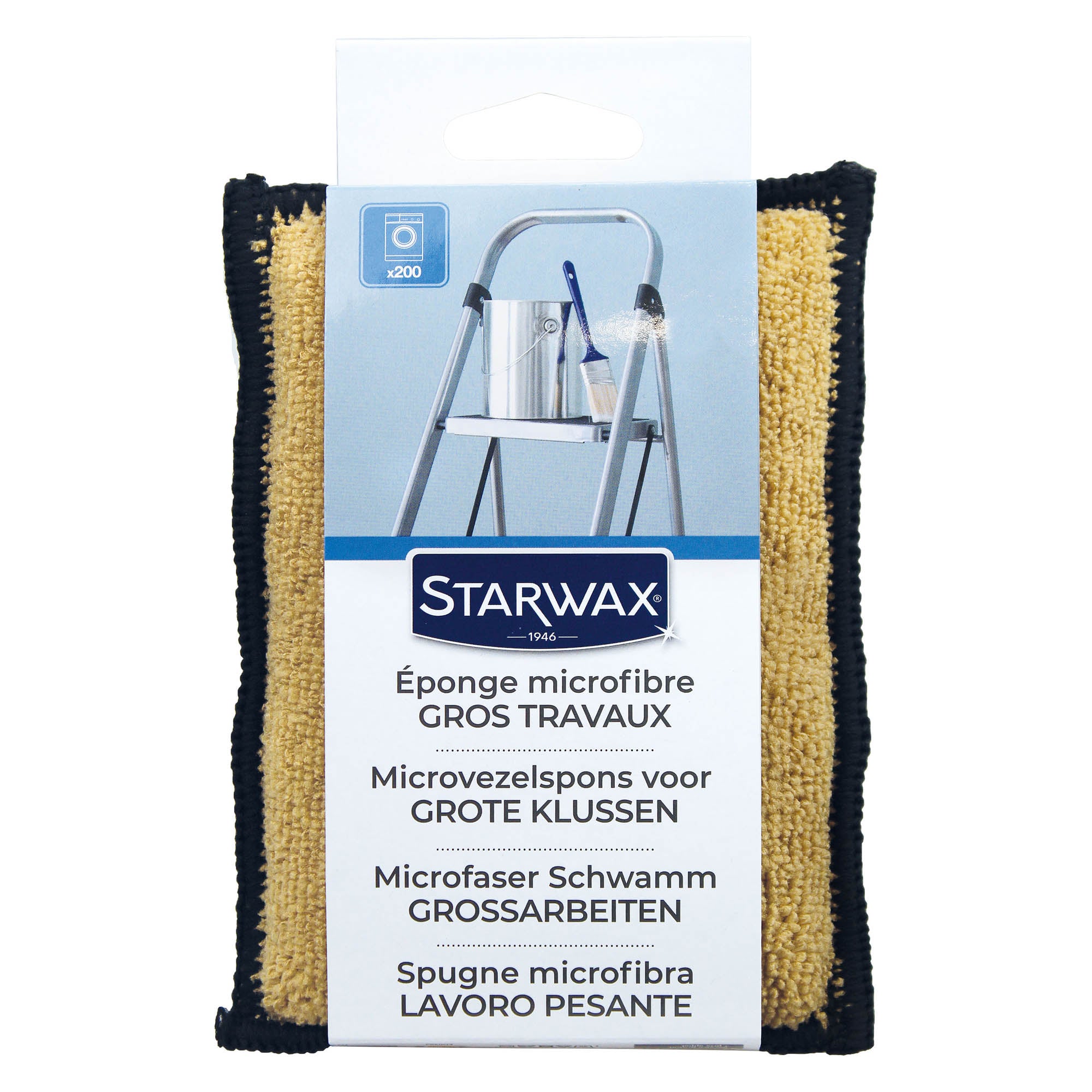 STARWAX - Eponge microfibre gros travaux X1