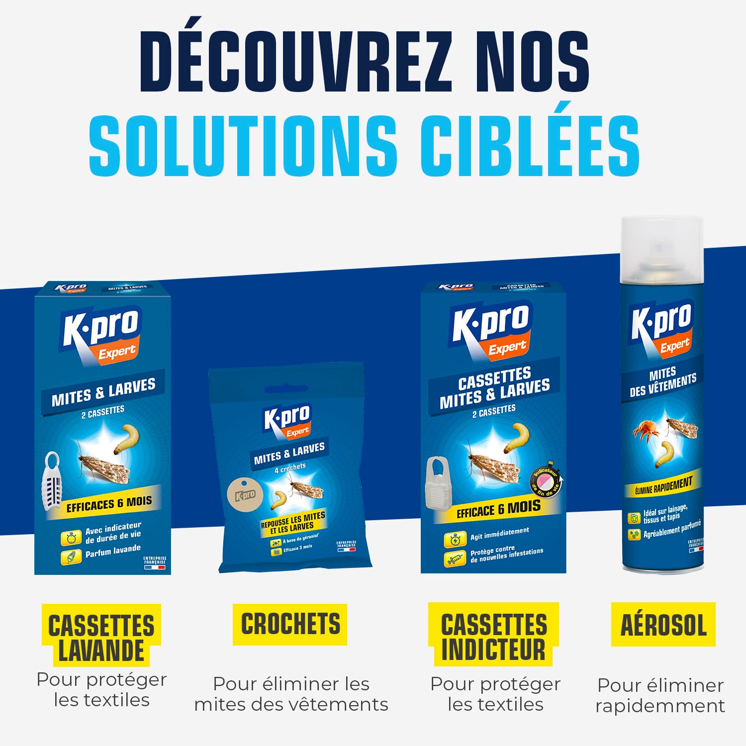 K.PRO - Aérosol mites des vêtements 400ml
