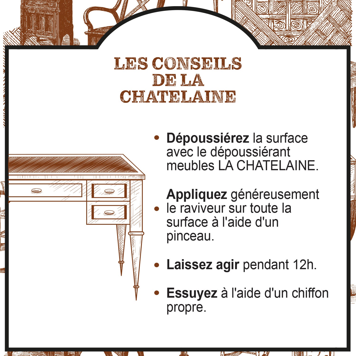 LA CHATELAINE - Le raviveur miracle 500ml - bois cirés ou vernis 500ml