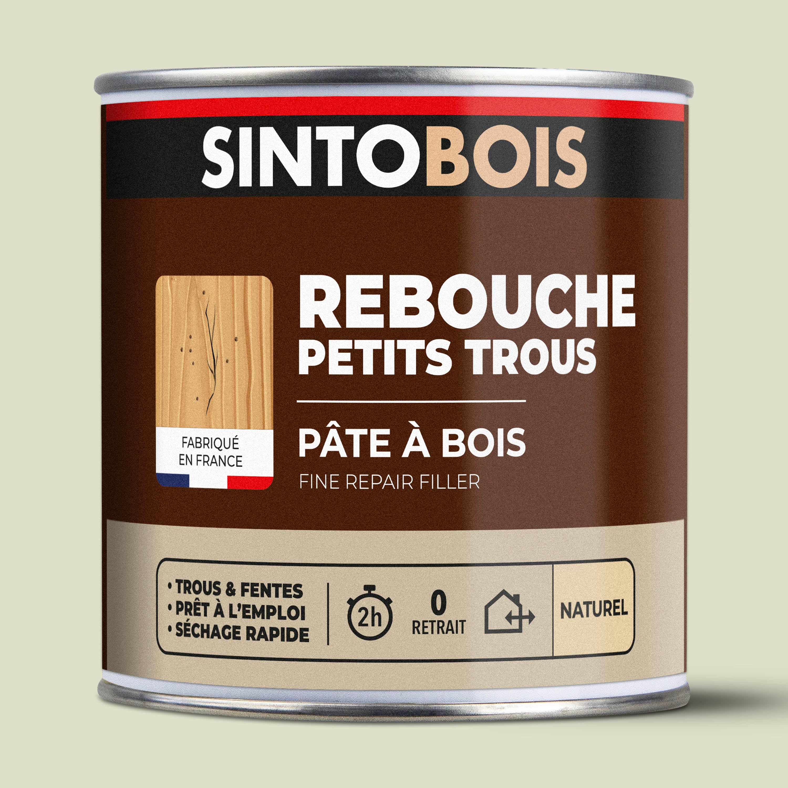 SINTO - Pâte à bois tradition 550ml Chêne clair