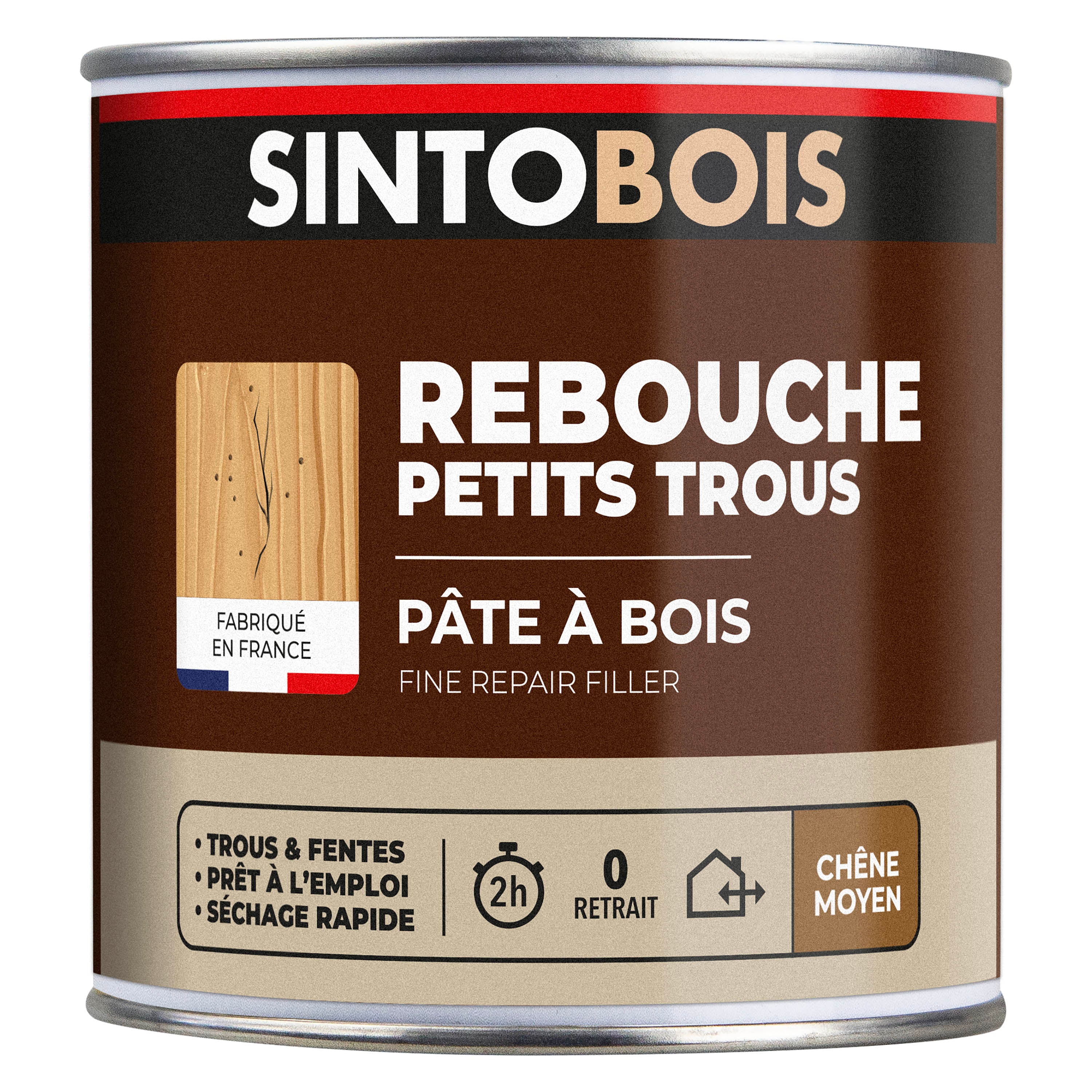 SINTO - Pâte à bois tradition 550ml Chêne clair