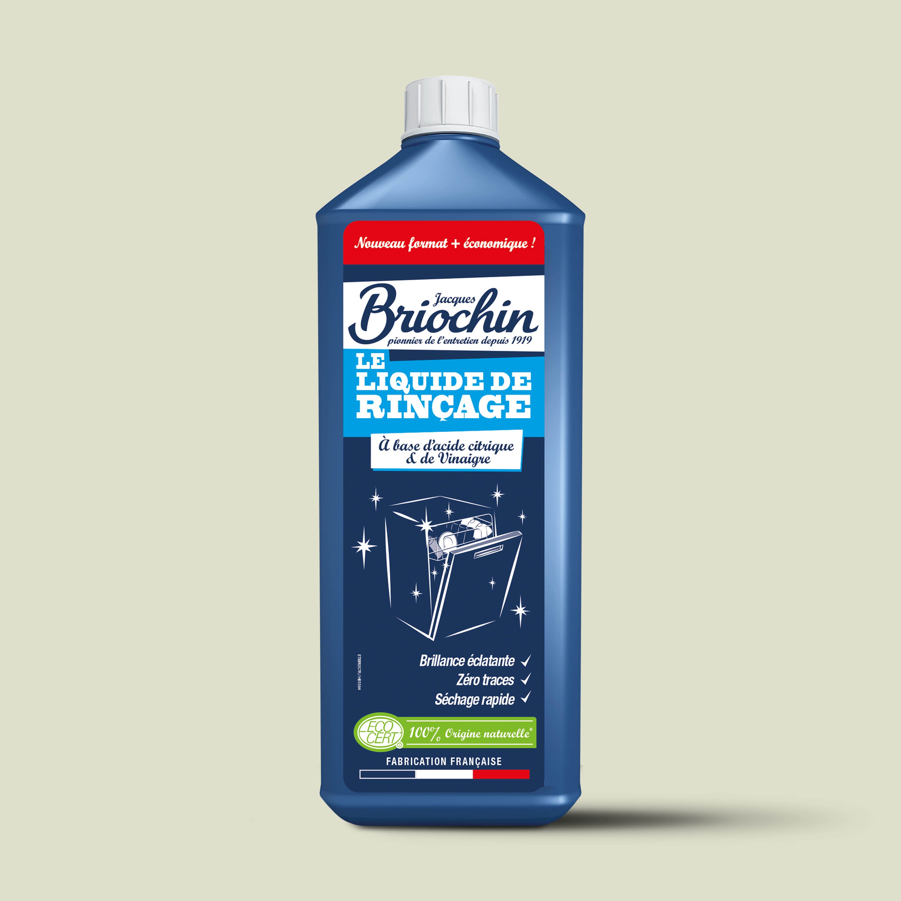 JACQUES BRIOCHIN - Le liquide de rincage à base d'acide citrique & de vinaigre 900ml 900ml